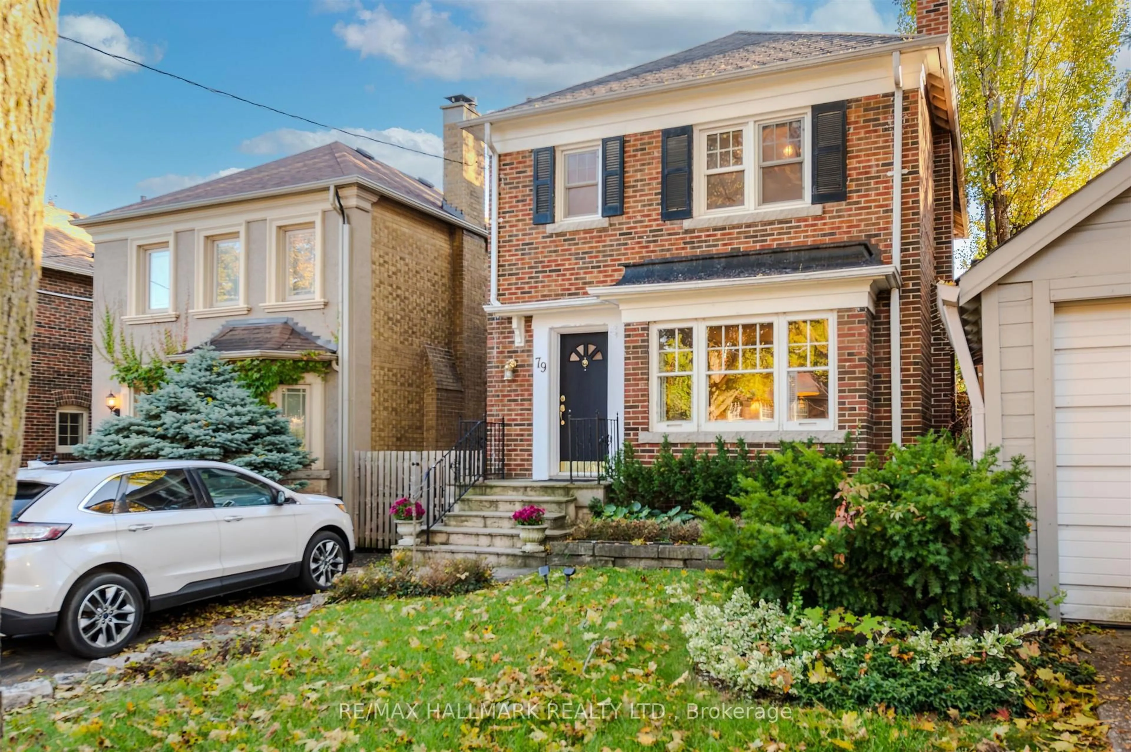 Home with brick exterior material, street for 79 Parkhurst Blvd, Toronto Ontario M4G 2E4