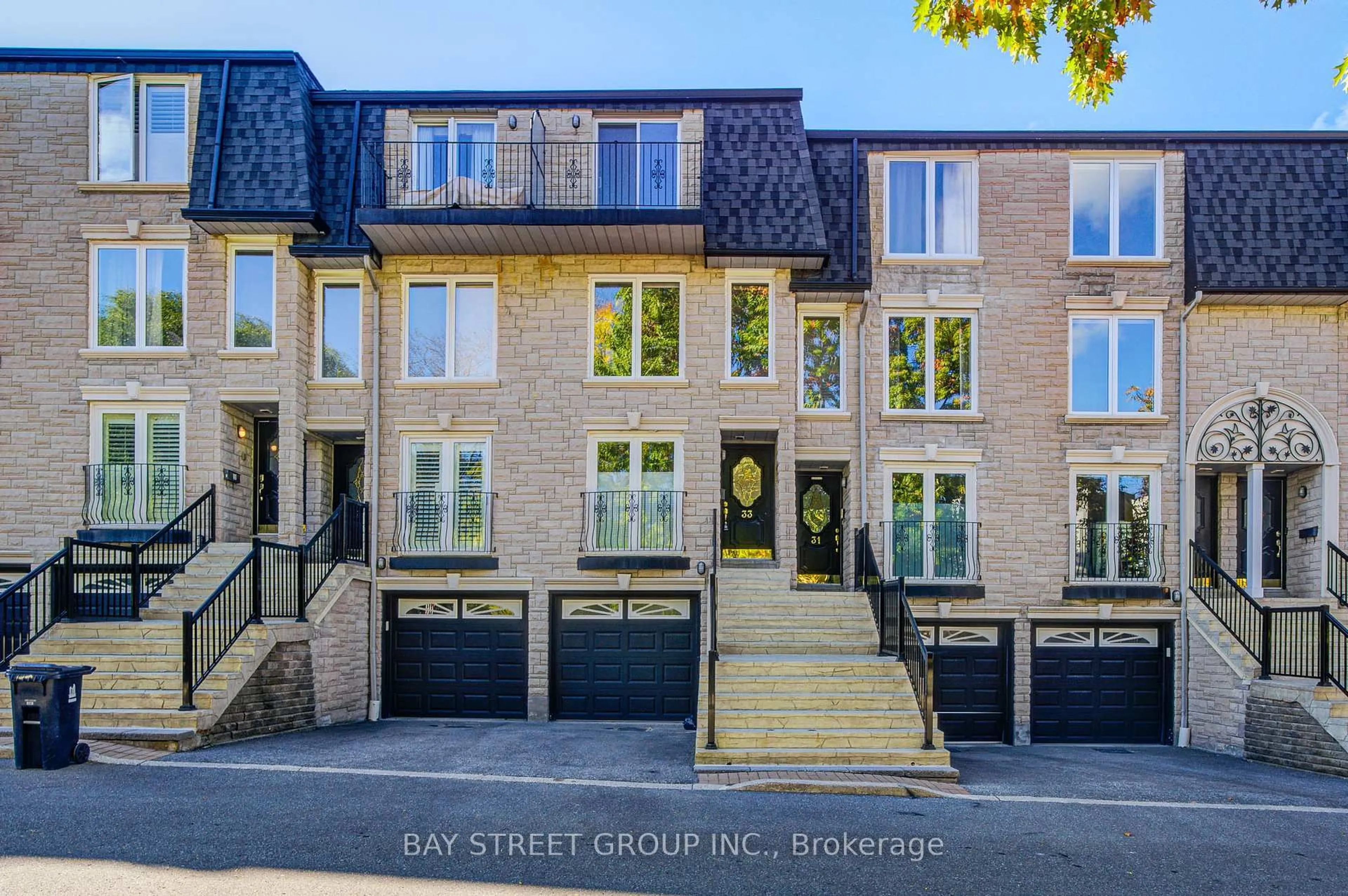Home with brick exterior material, street for 33 Birchbank Lane #3, Toronto Ontario M3B 2Y2