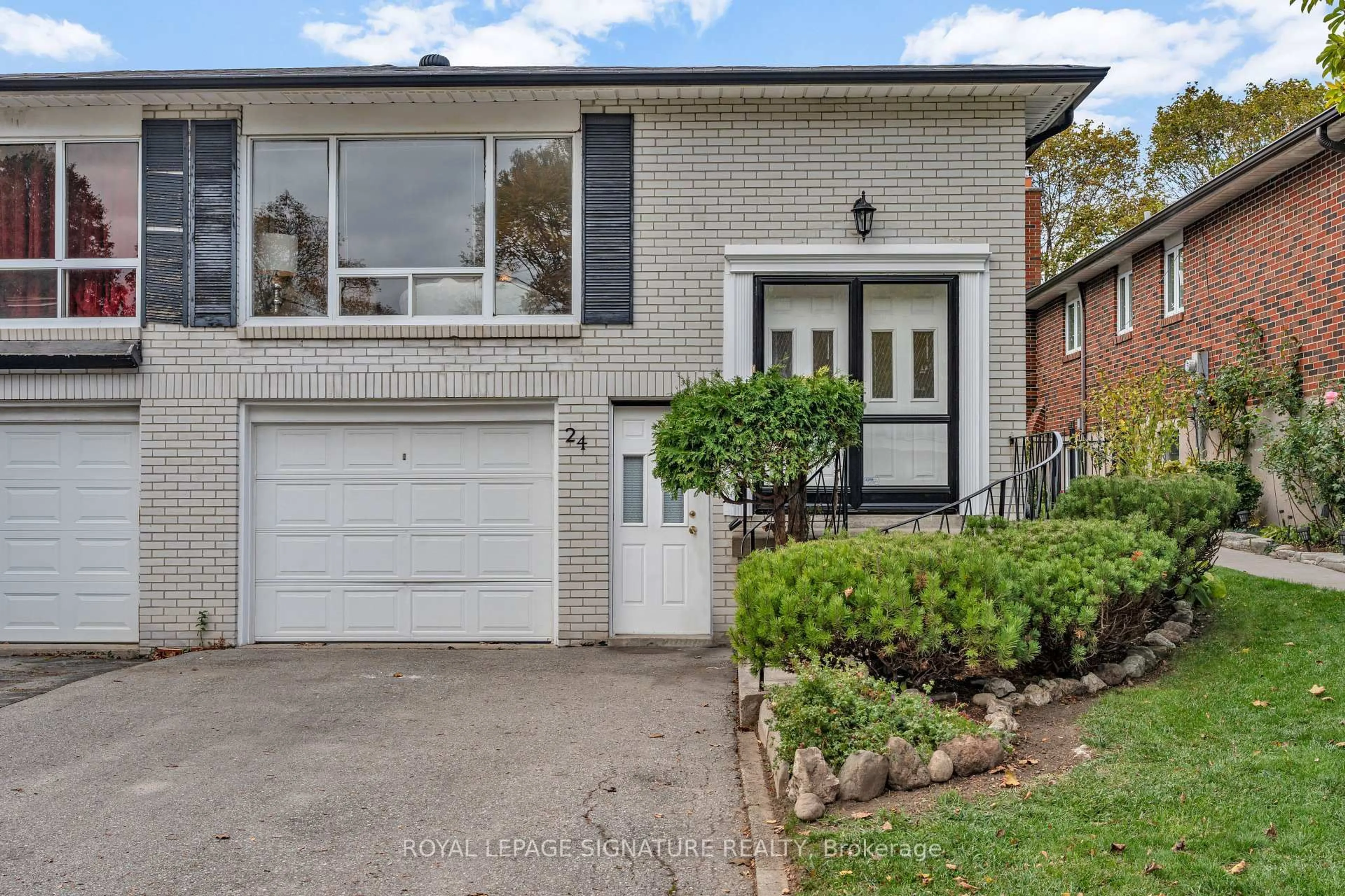 Home with brick exterior material, street for 24 Chipwood Cres, Toronto Ontario M2J 3X7