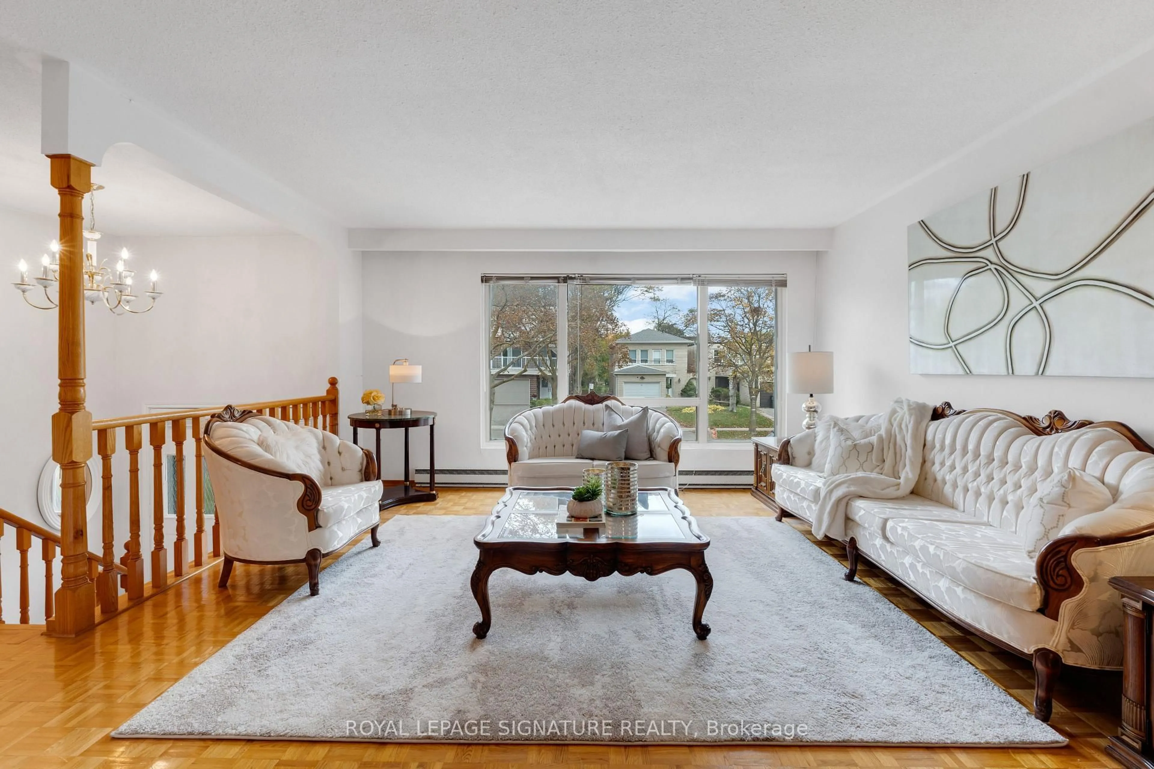 Living room with furniture, unknown for 24 Chipwood Cres, Toronto Ontario M2J 3X7