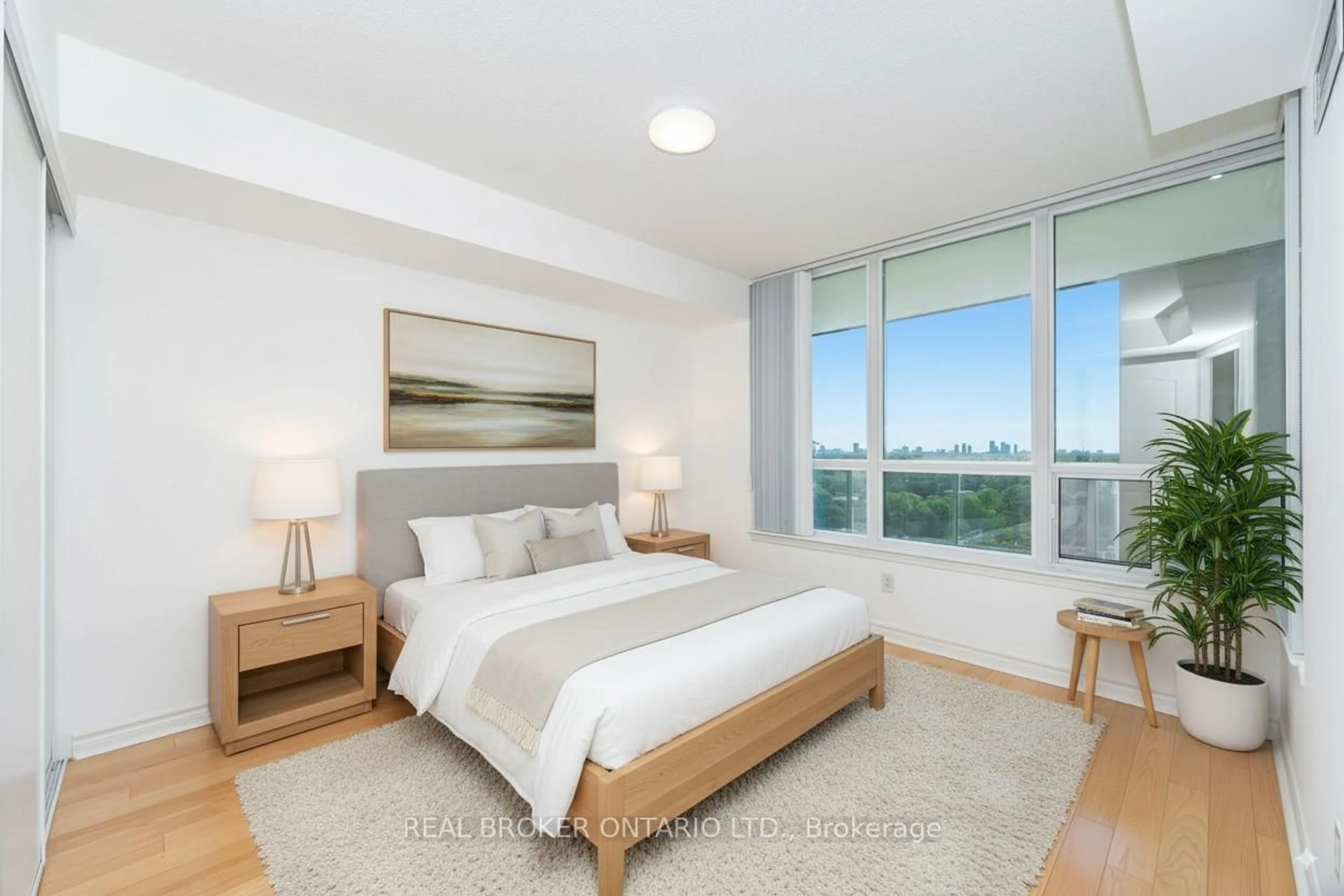 Bedroom with bed, unknown for 17 Barberry Pl #1109, Toronto Ontario M2K 3E2