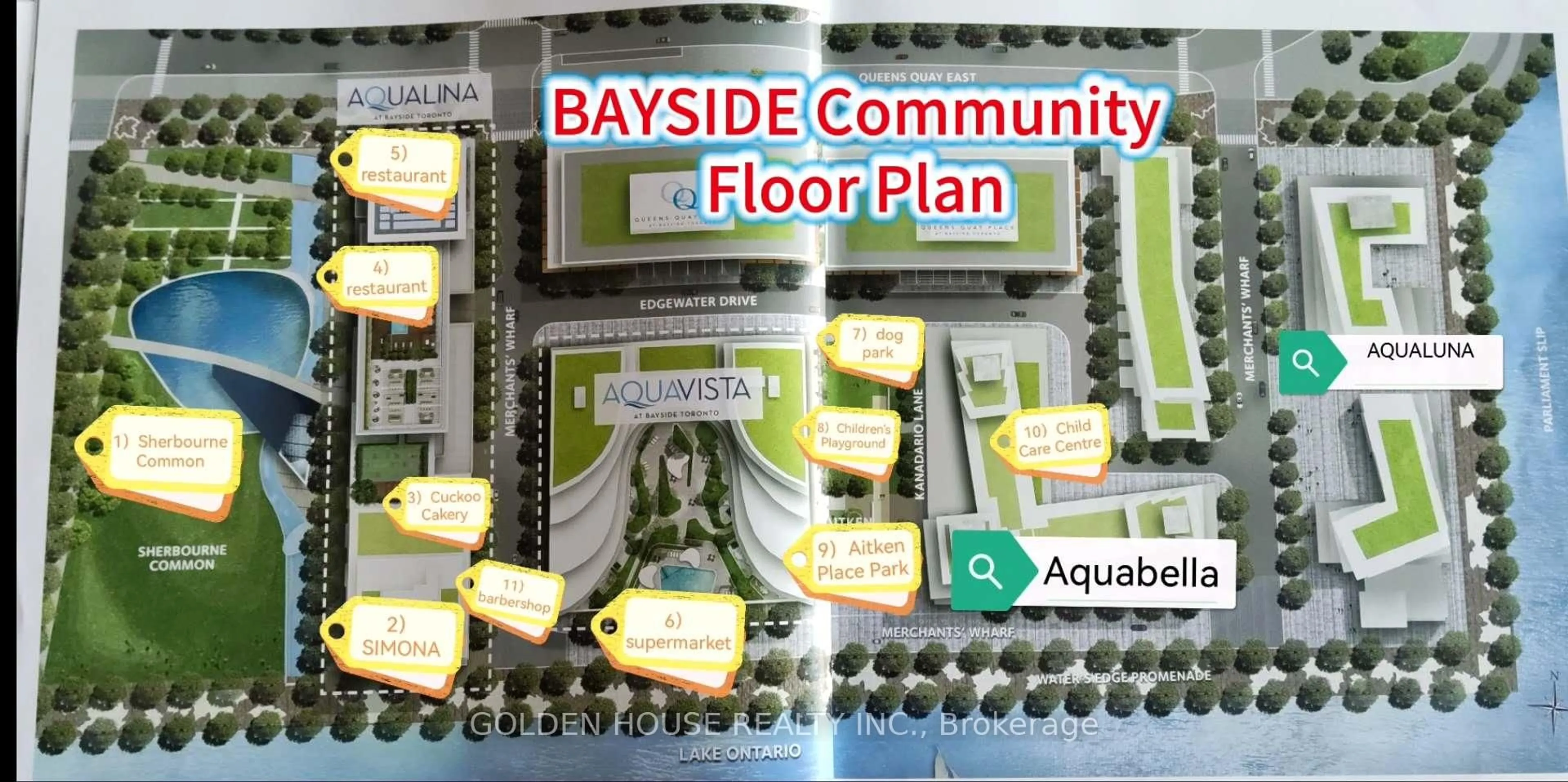 Floor plan for 1 Edgewater Dr #314, Toronto Ontario M5A 1B9