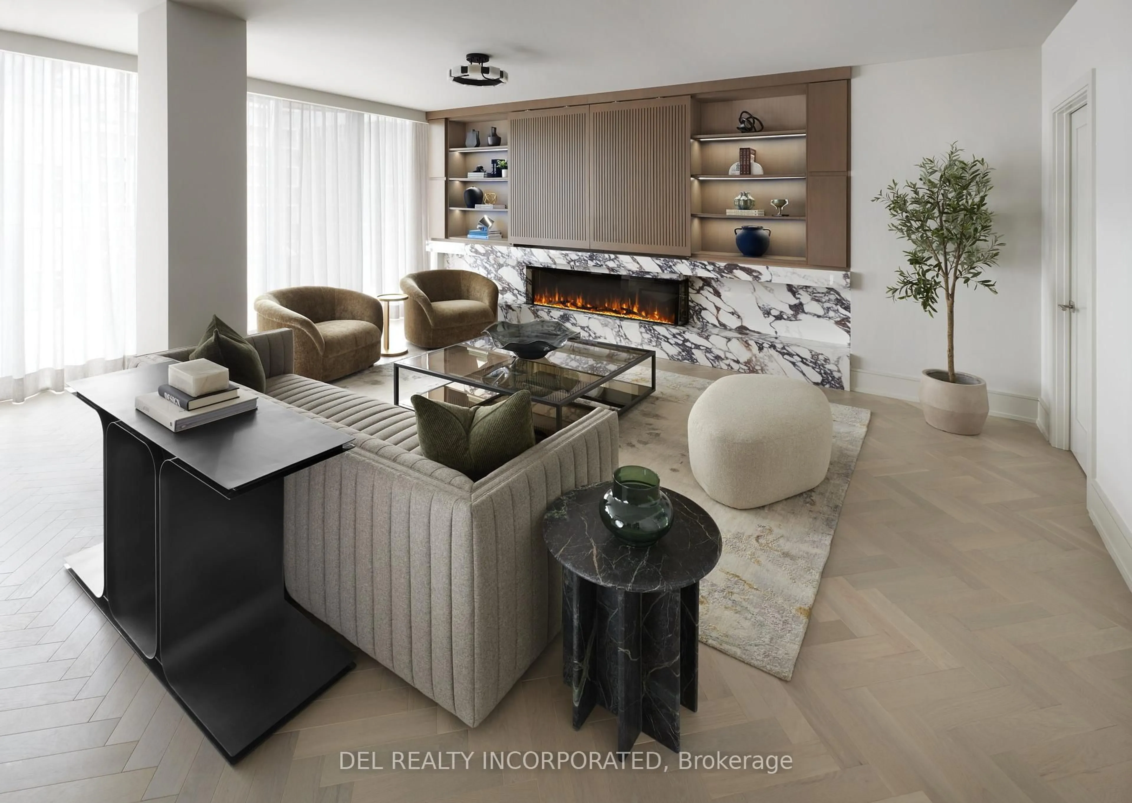 Living room with furniture, ceramic/tile floor for 155 Merchants' Wharf #815, Toronto Ontario M5A 0Y4