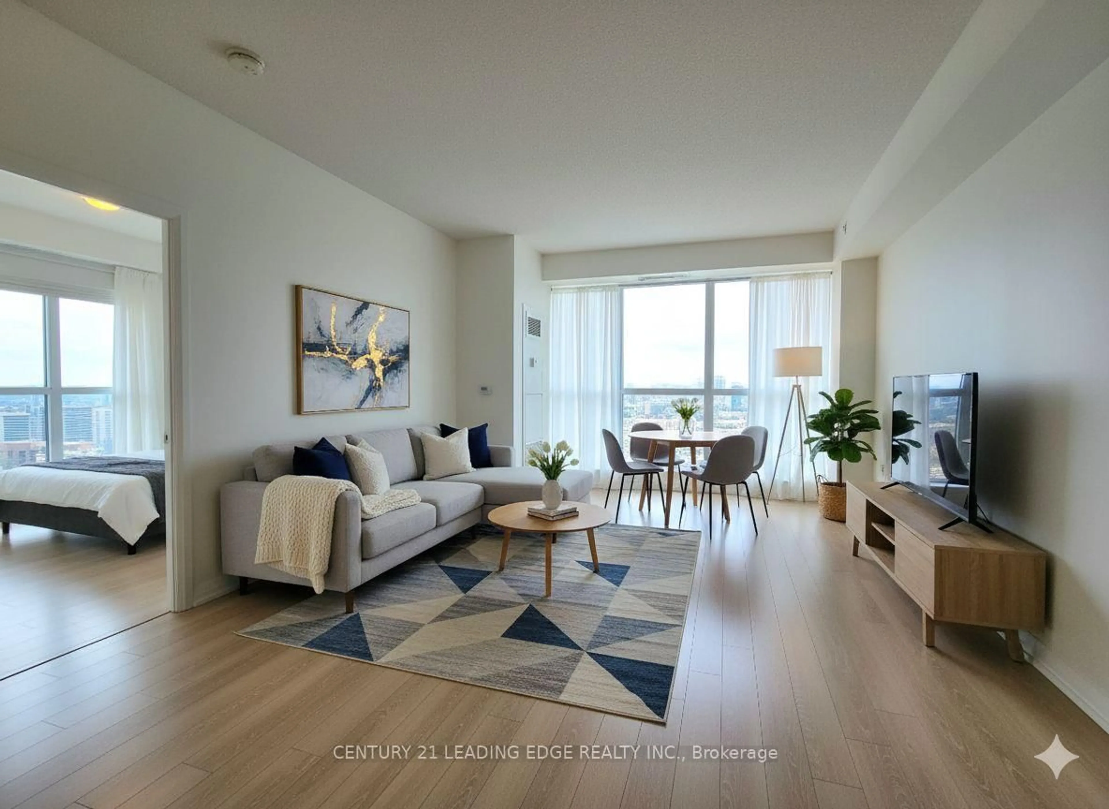 Living room with furniture, unknown for 55 Ann O'Reilly Rd #3109, Toronto Ontario M2J 0C9