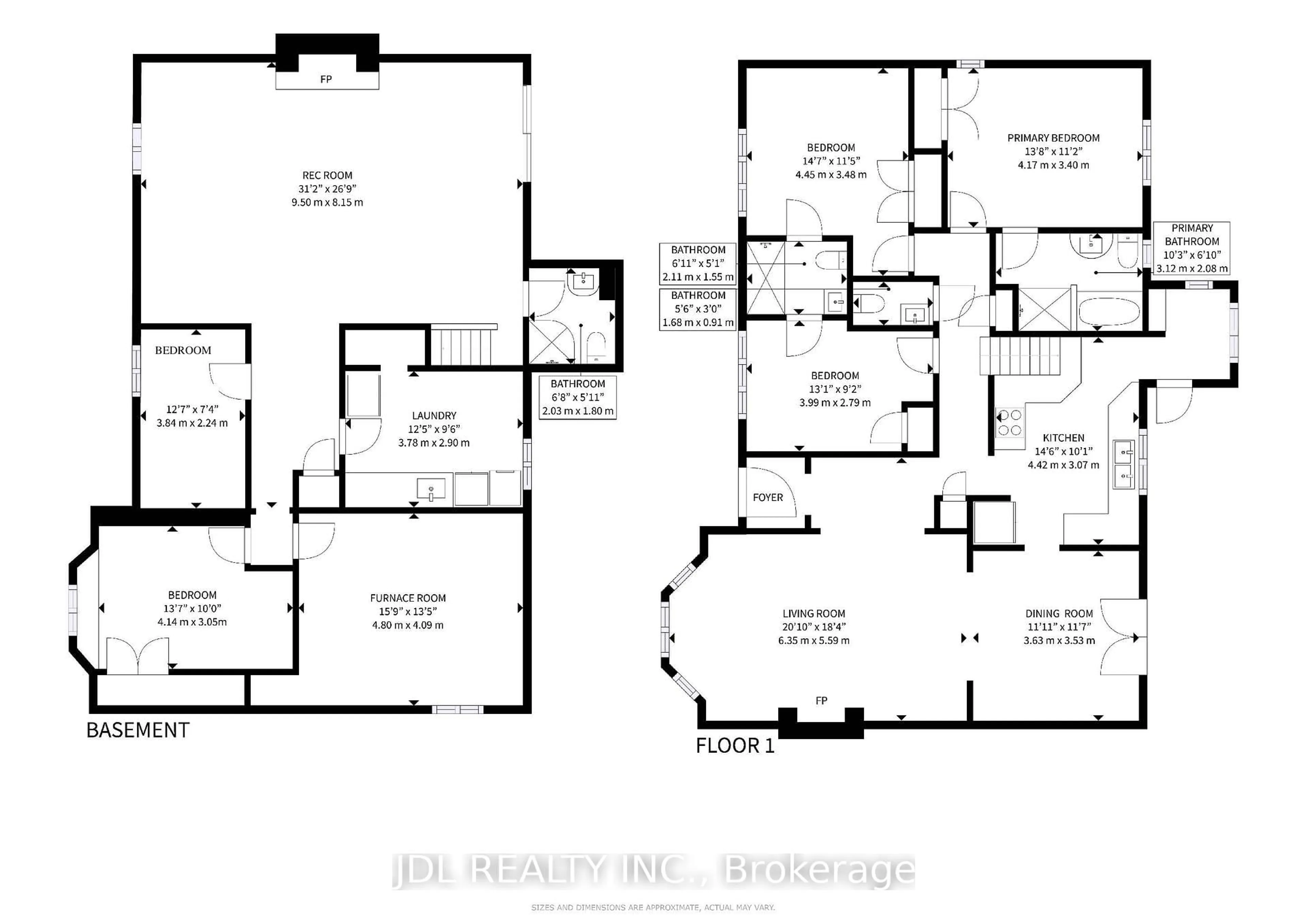 Floor plan for 530 Blythwood Rd, Toronto Ontario M4N 1B3