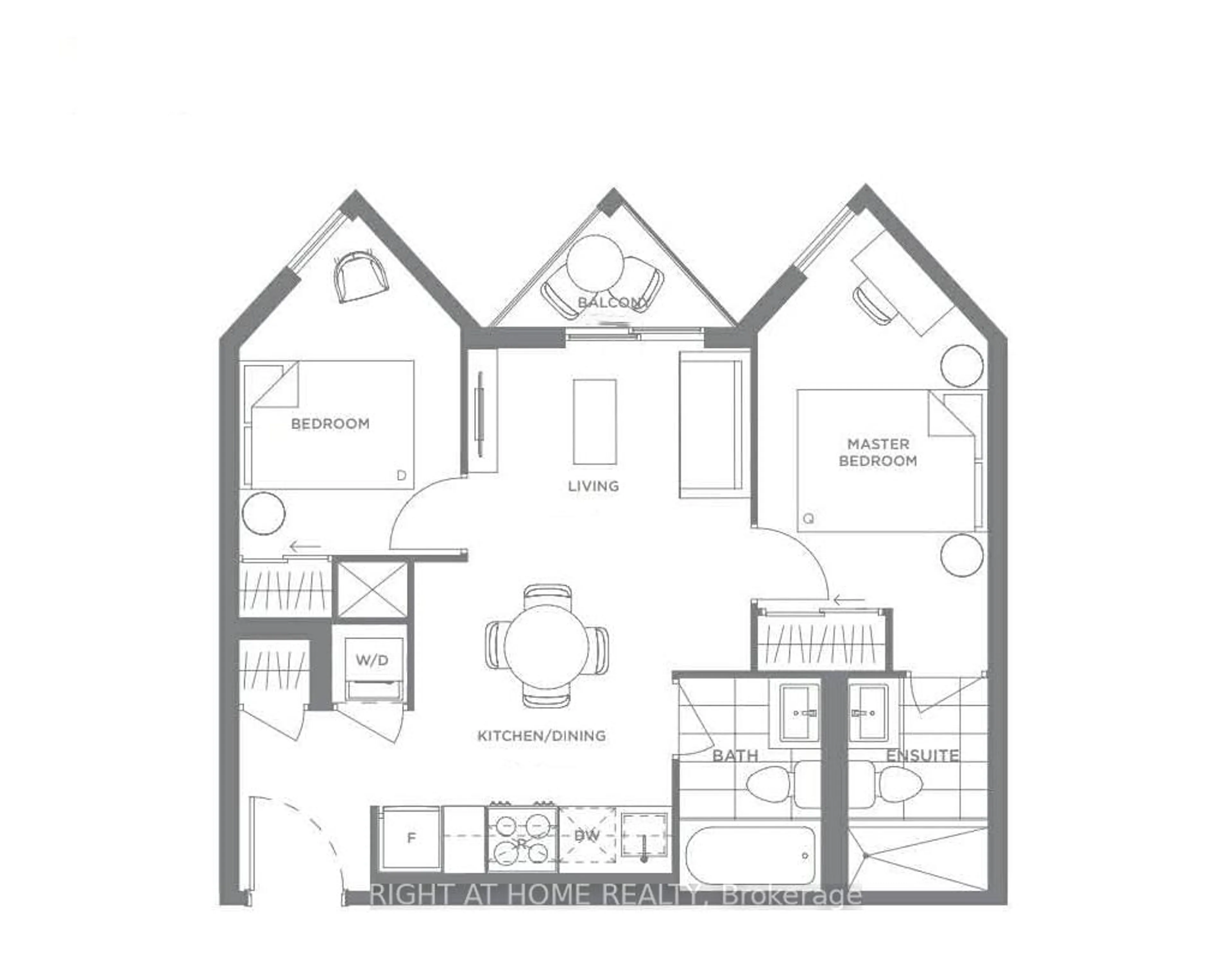 Floor plan for 30 Tretti Way #631, Toronto Ontario M3H 0E3