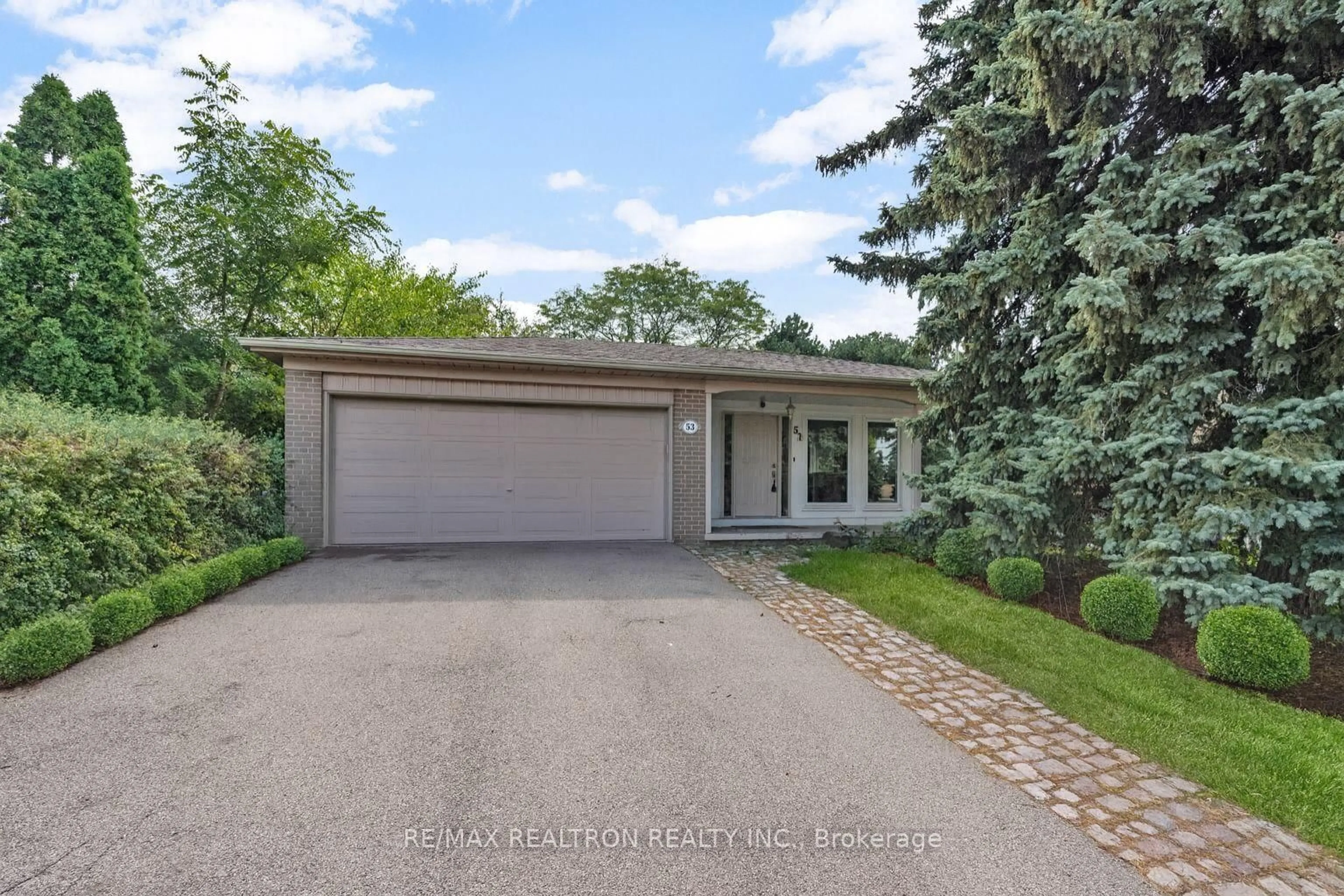 Home with brick exterior material, street for 53 Knighton Dr, Toronto Ontario M4A 1V9