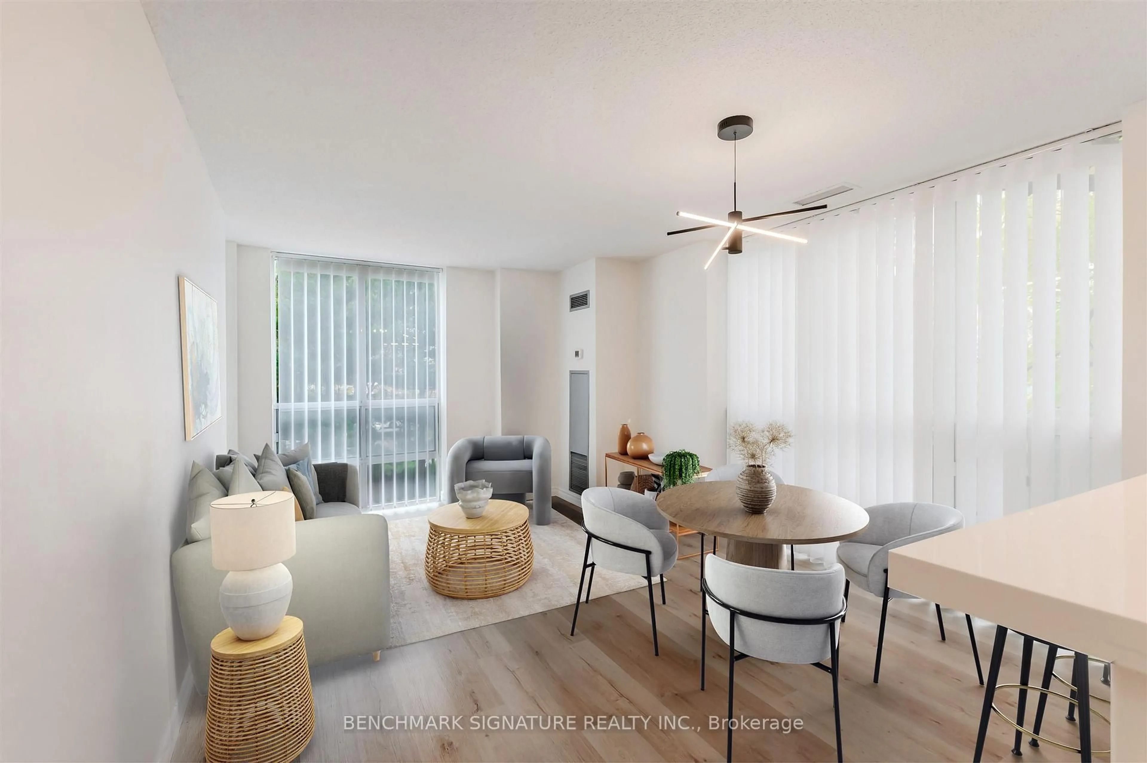 Living room with furniture, unknown for 20 Olive Ave #201, Toronto Ontario M2N 7G5