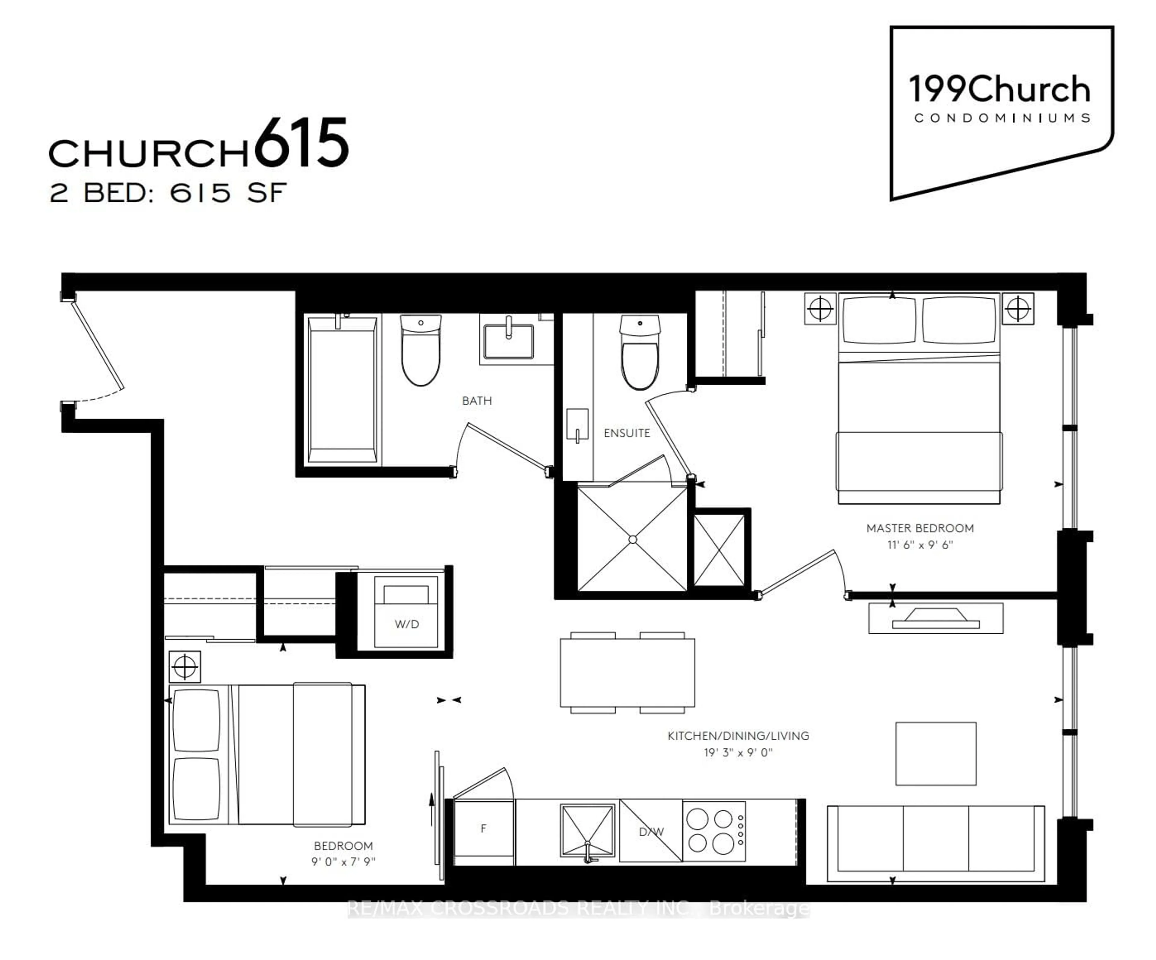 Floor plan for 82 Dalhousie St #2302, Toronto Ontario M5B 0C5