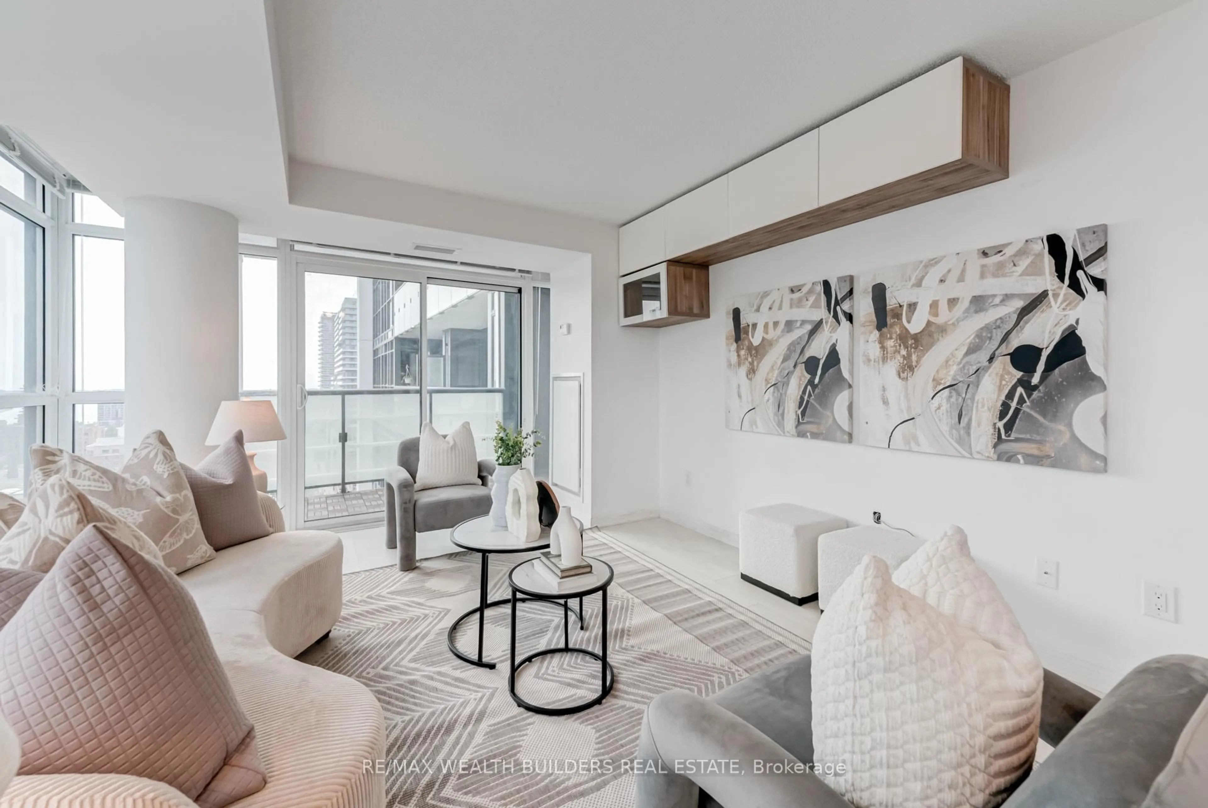 Living room with furniture, unknown for 400 Adelaide St #2322, Toronto Ontario M5A 4S3