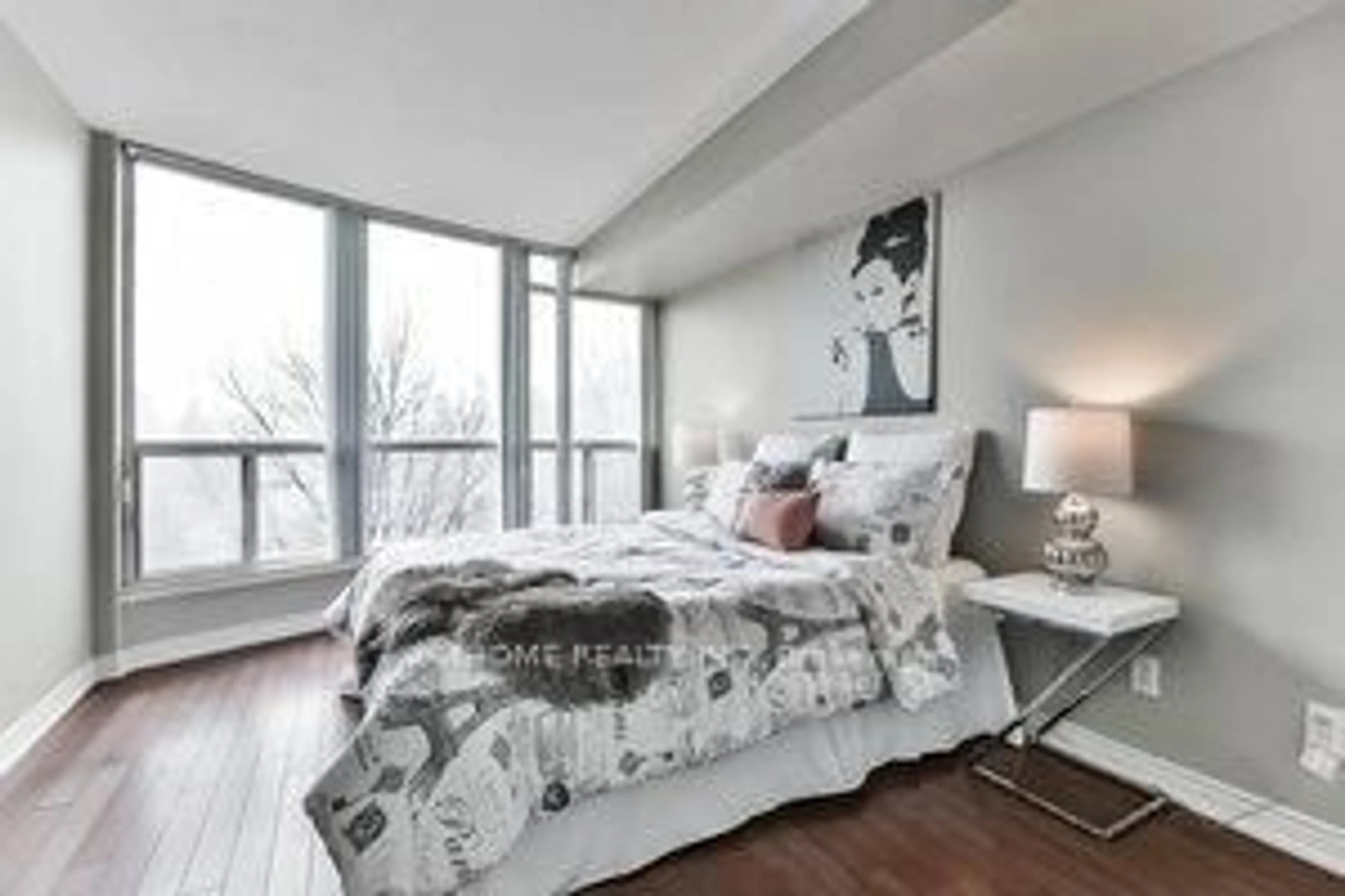Bedroom with bed, unknown for 260 doris Ave #607, Toronto Ontario M2N 6X9