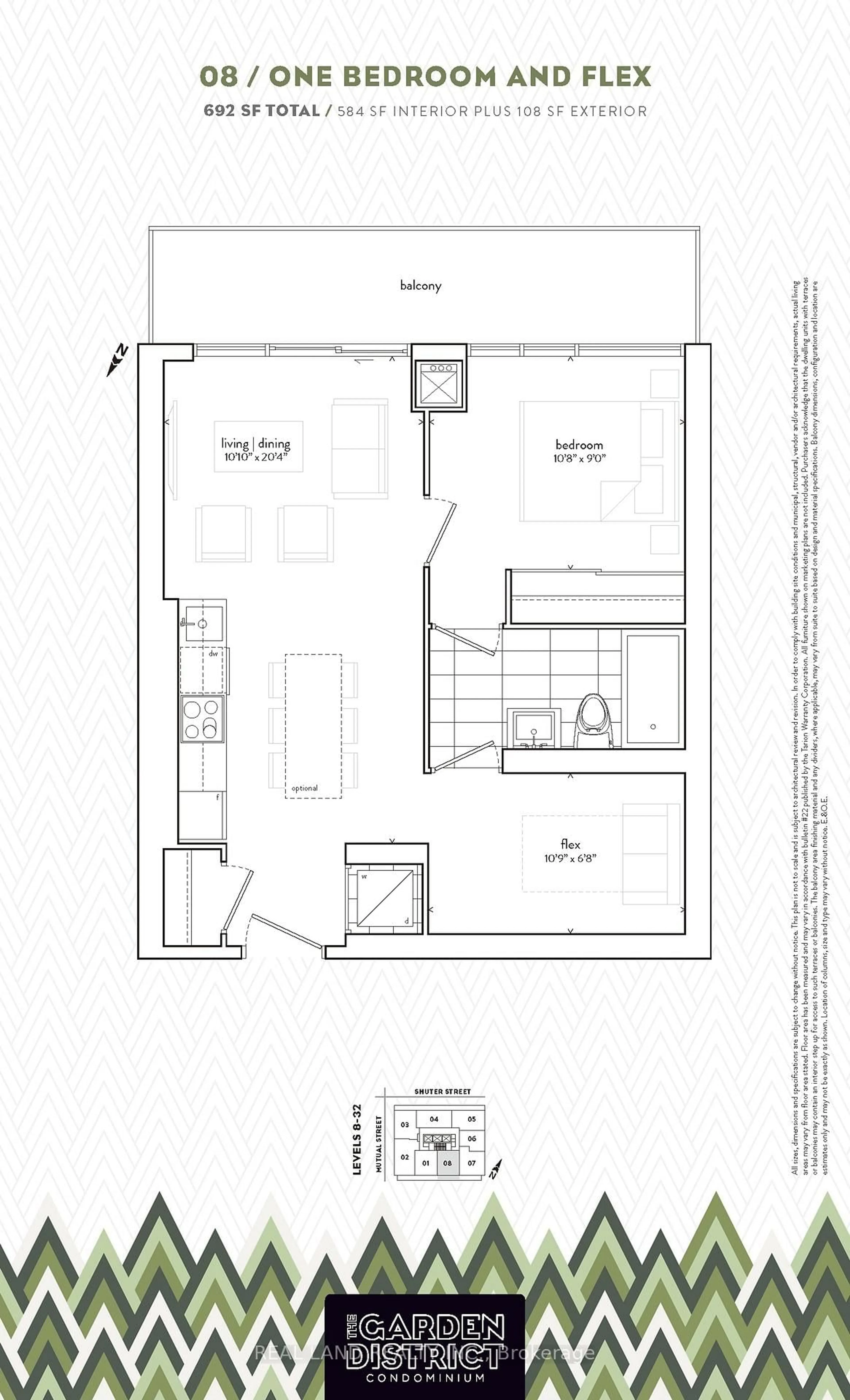 Floor plan for 47 Mutual St #808, Toronto Ontario M5B 0C6