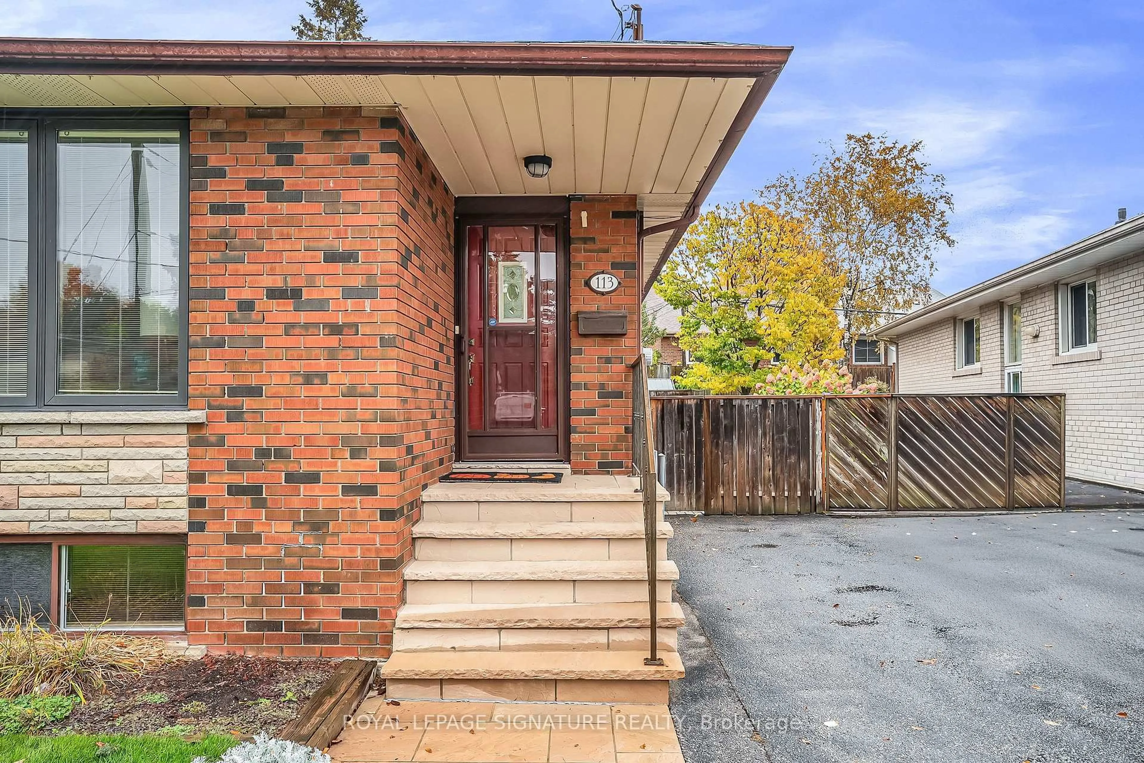 Home with brick exterior material, street for 113 Fenside Dr, Toronto Ontario M3A 2V7