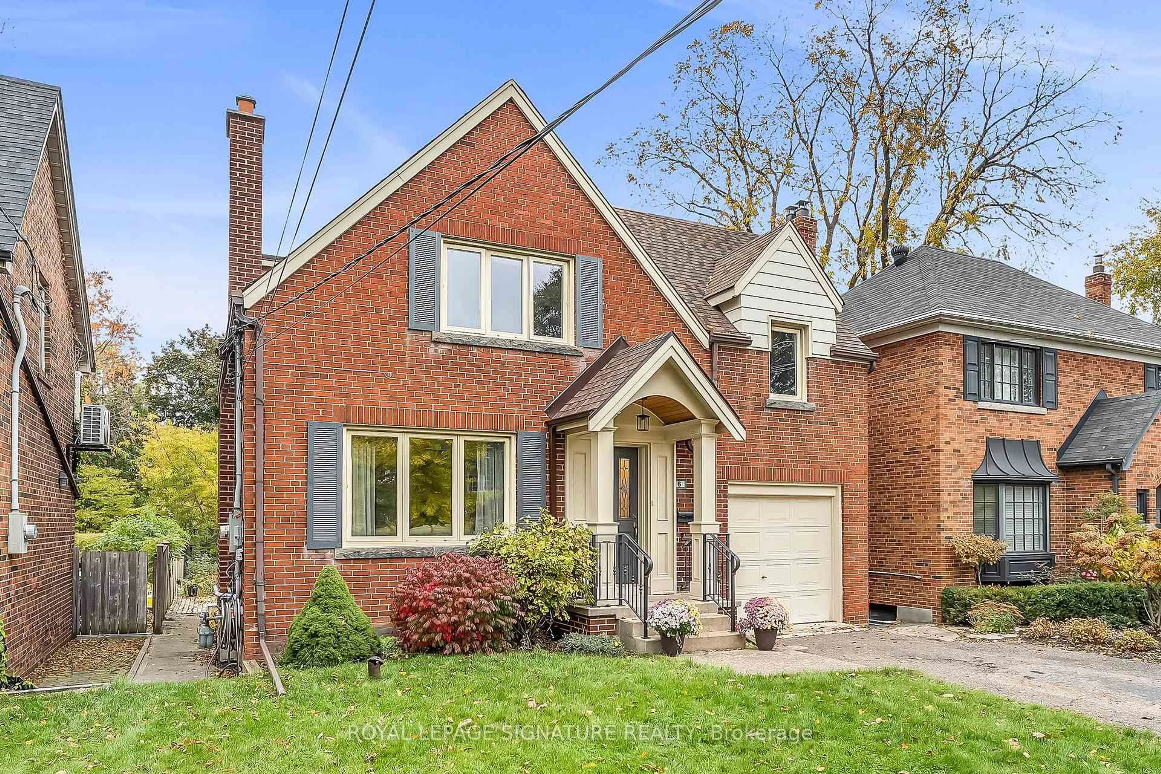 Home with brick exterior material, street for 6 Armour Blvd, Toronto Ontario M5M 3C1