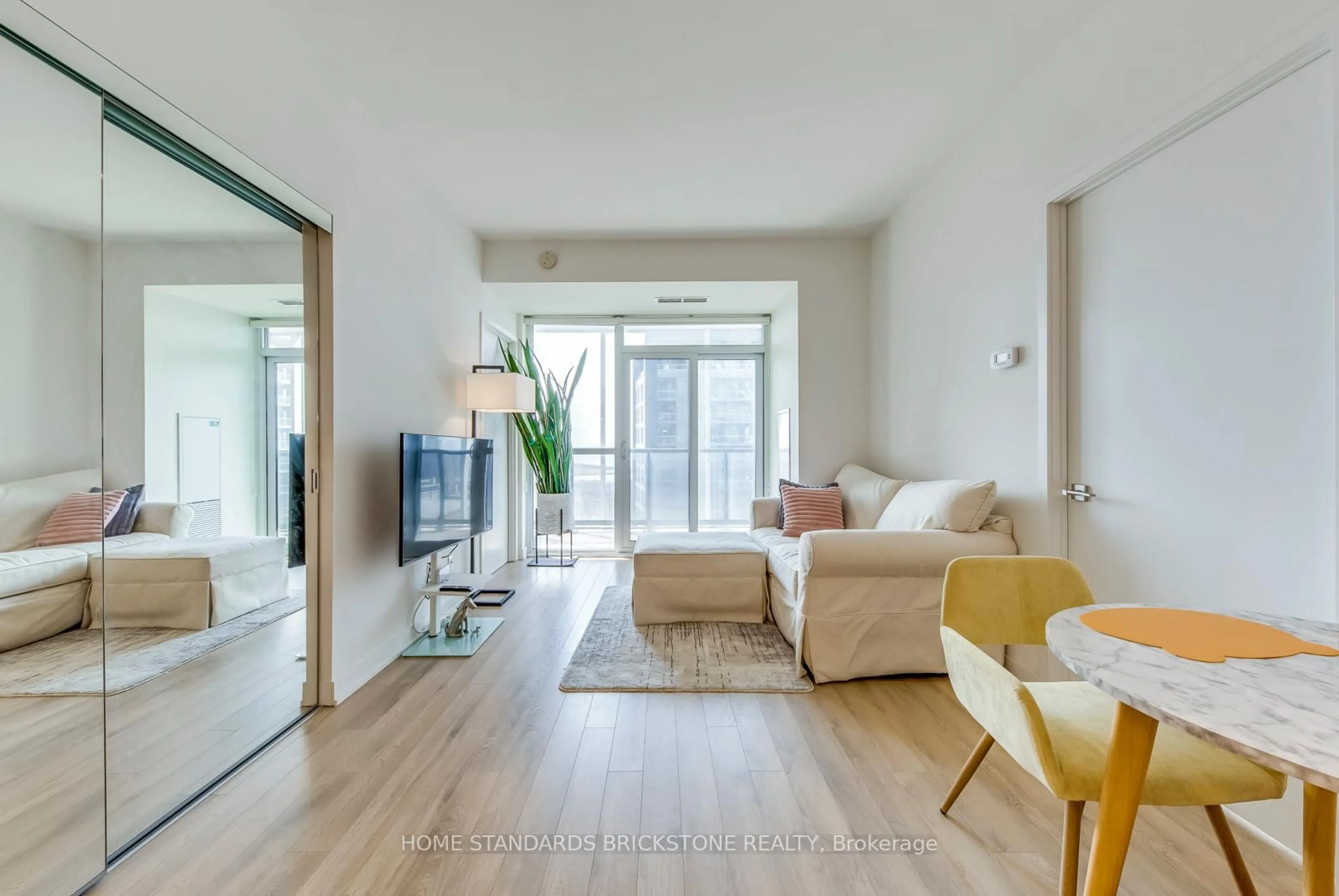 Living room with furniture, unknown for 50 Ordnance St #2212, Toronto Ontario M6K 0C9