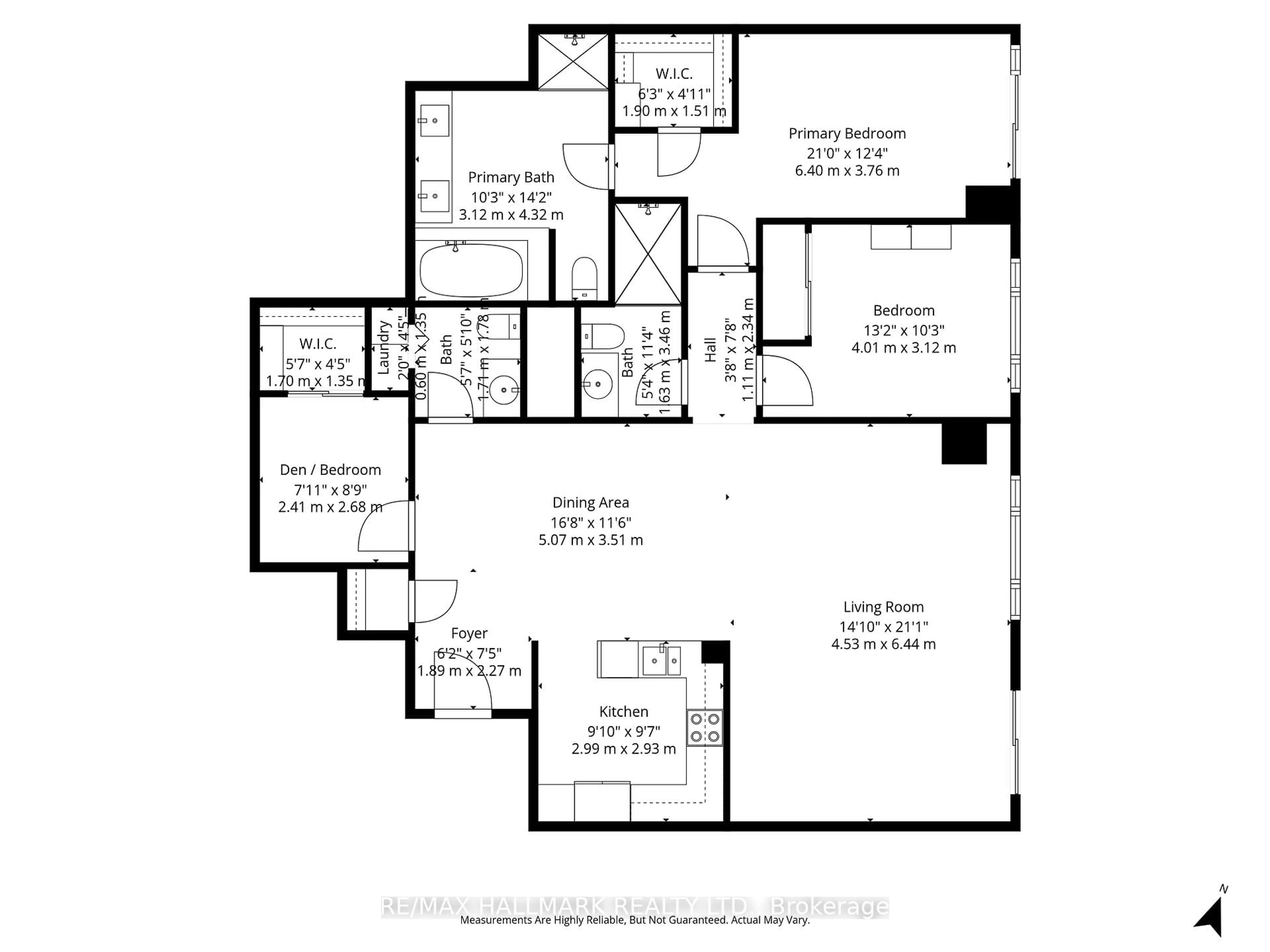 Floor plan for 2191 Yonge St #4801, Toronto Ontario M4S 3H8