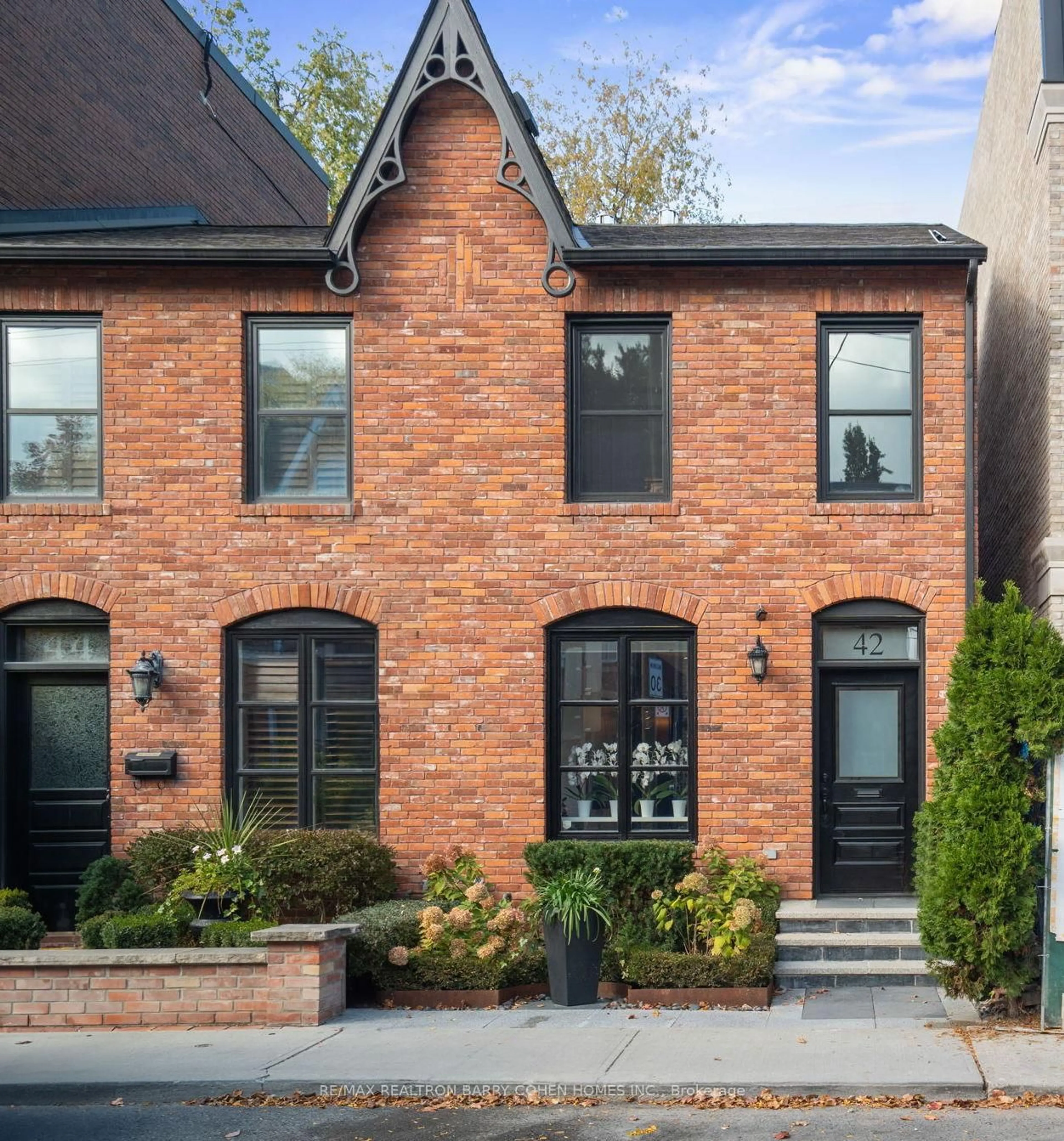 Home with brick exterior material, street for 42 Berryman St, Toronto Ontario M5R 1M6