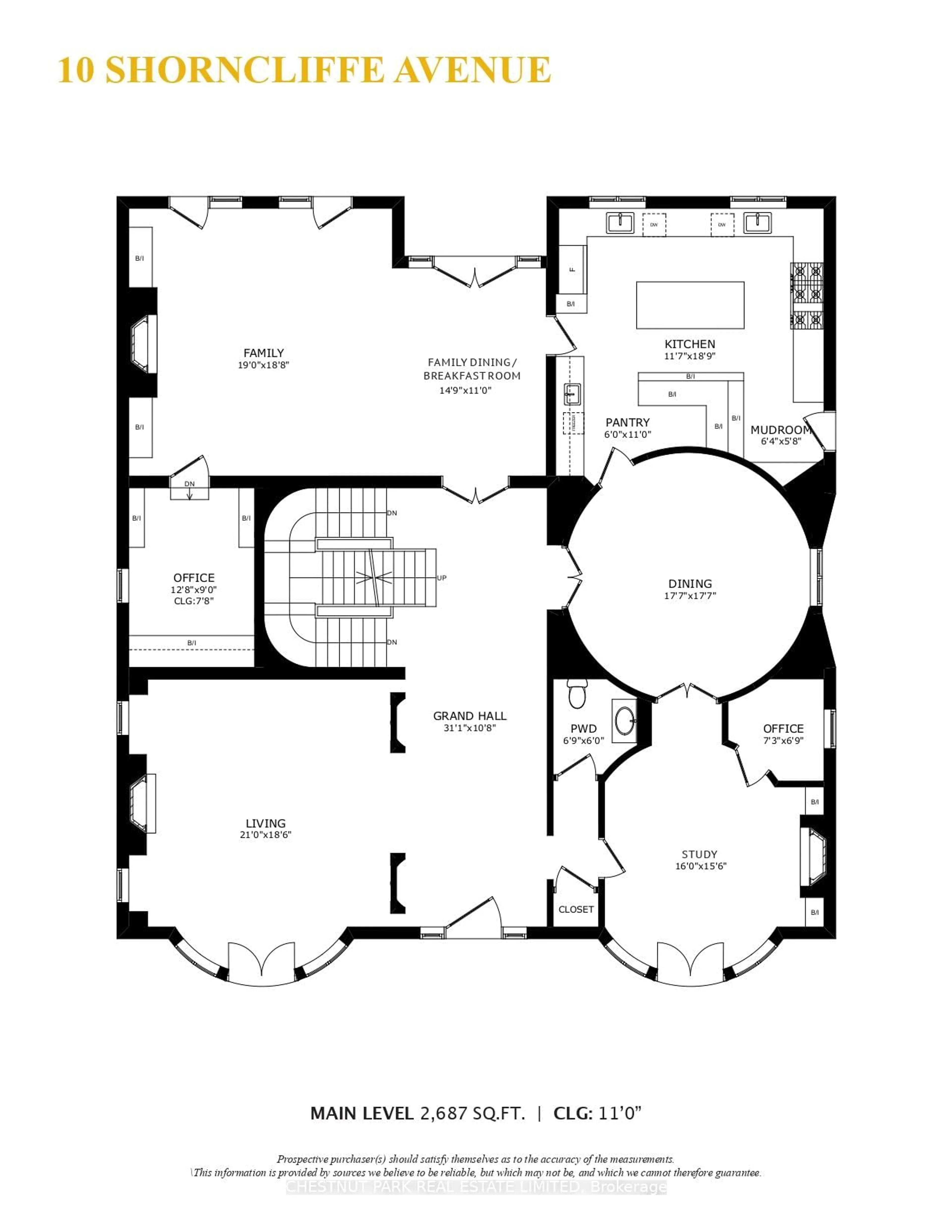 Floor plan for 10 Shorncliffe Ave, Toronto Ontario M4V 1T1