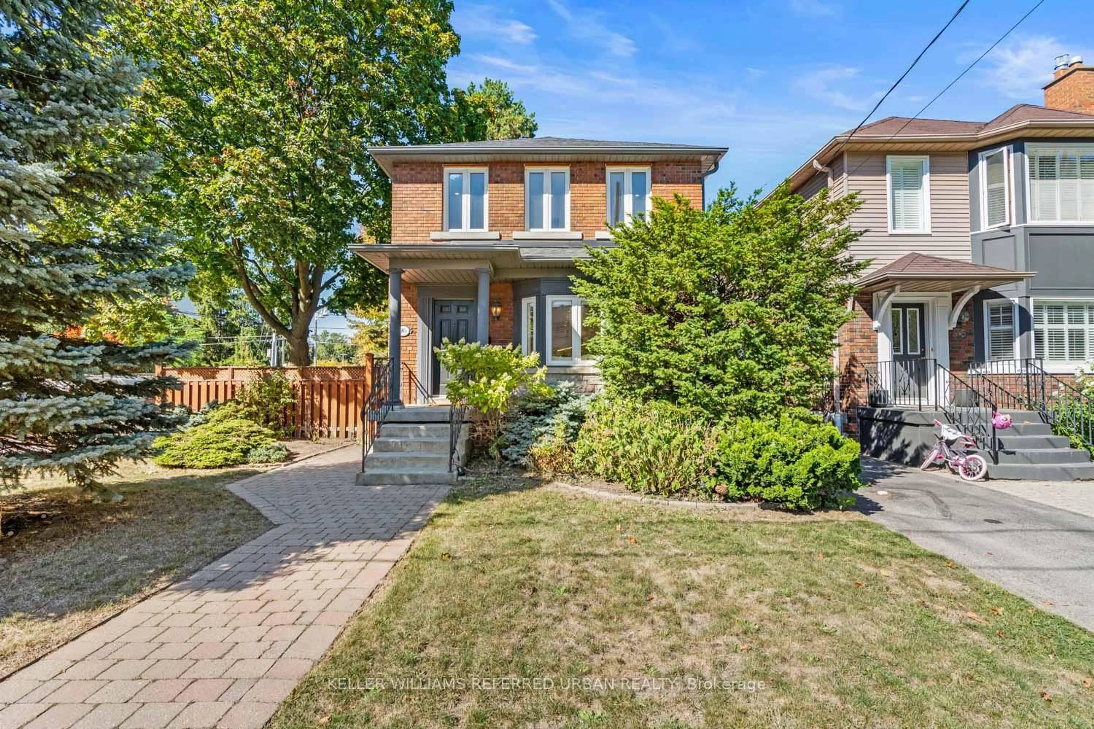 Home with brick exterior material, street for 96 Glenvale Blvd, Toronto Ontario M4G 2V9