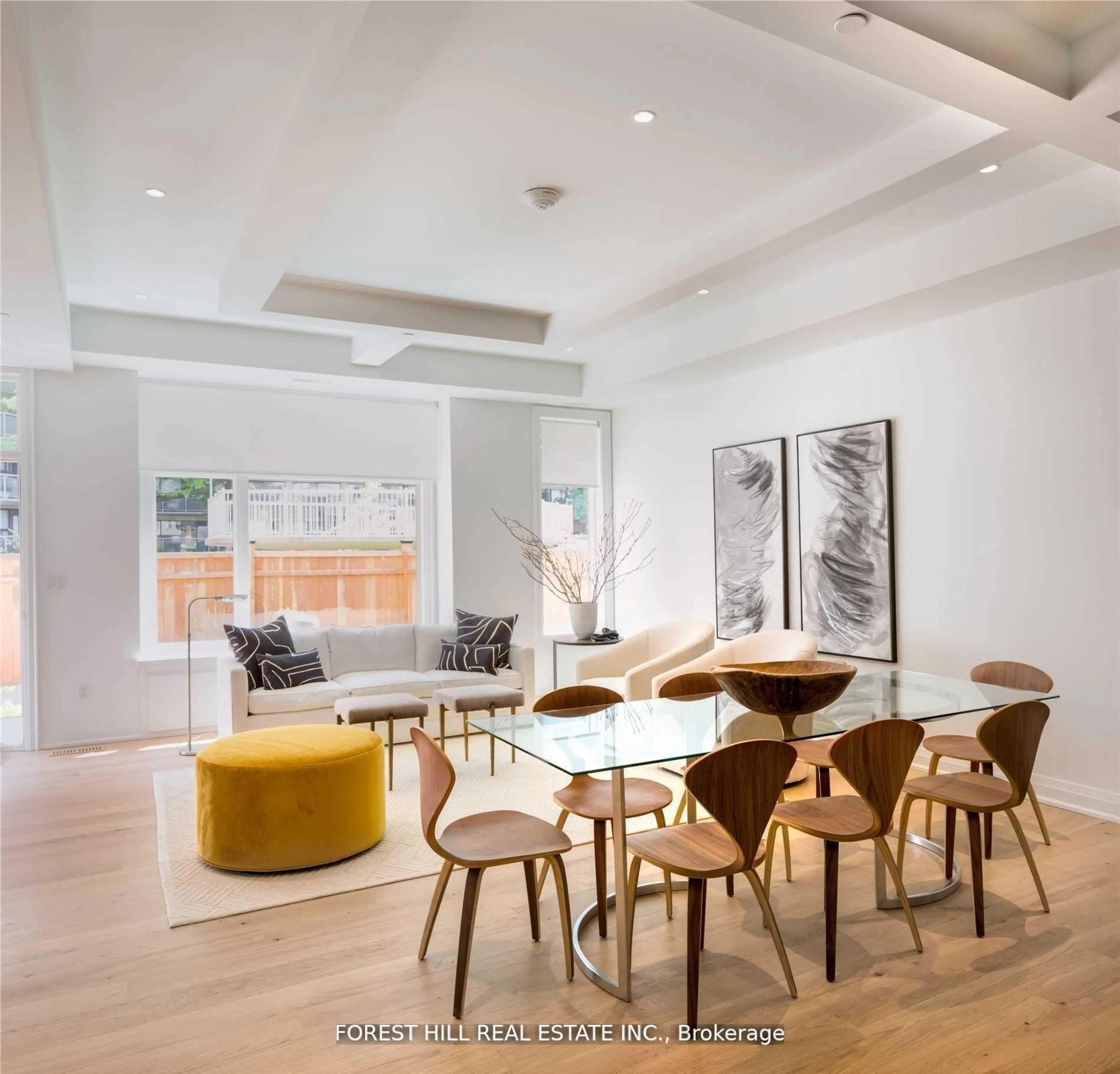 Dining room, wood/laminate floor for 23C Lascelles Blvd, Toronto Ontario M4V 2C1