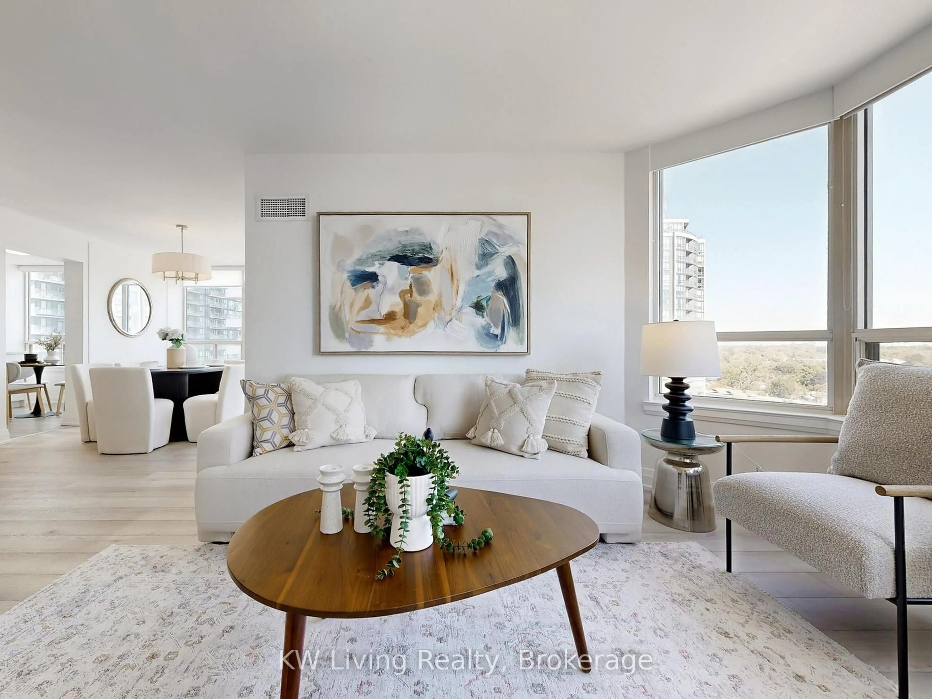 Living room with furniture, unknown for 30 Greenfield Ave #1104, Toronto Ontario M2N 6N3