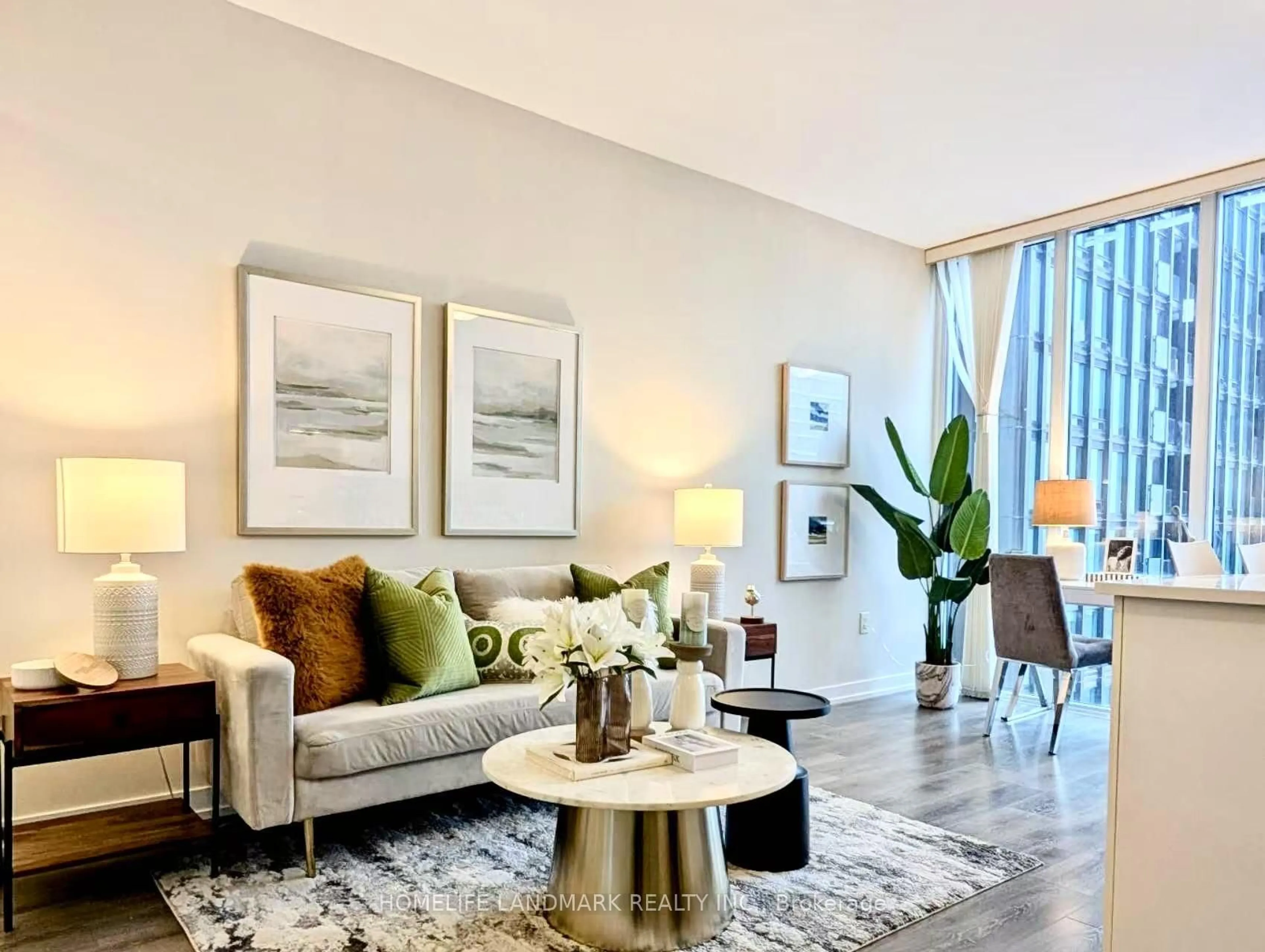 Living room with furniture, unknown for 426 University Ave #2702, Toronto Ontario M5G 1S9