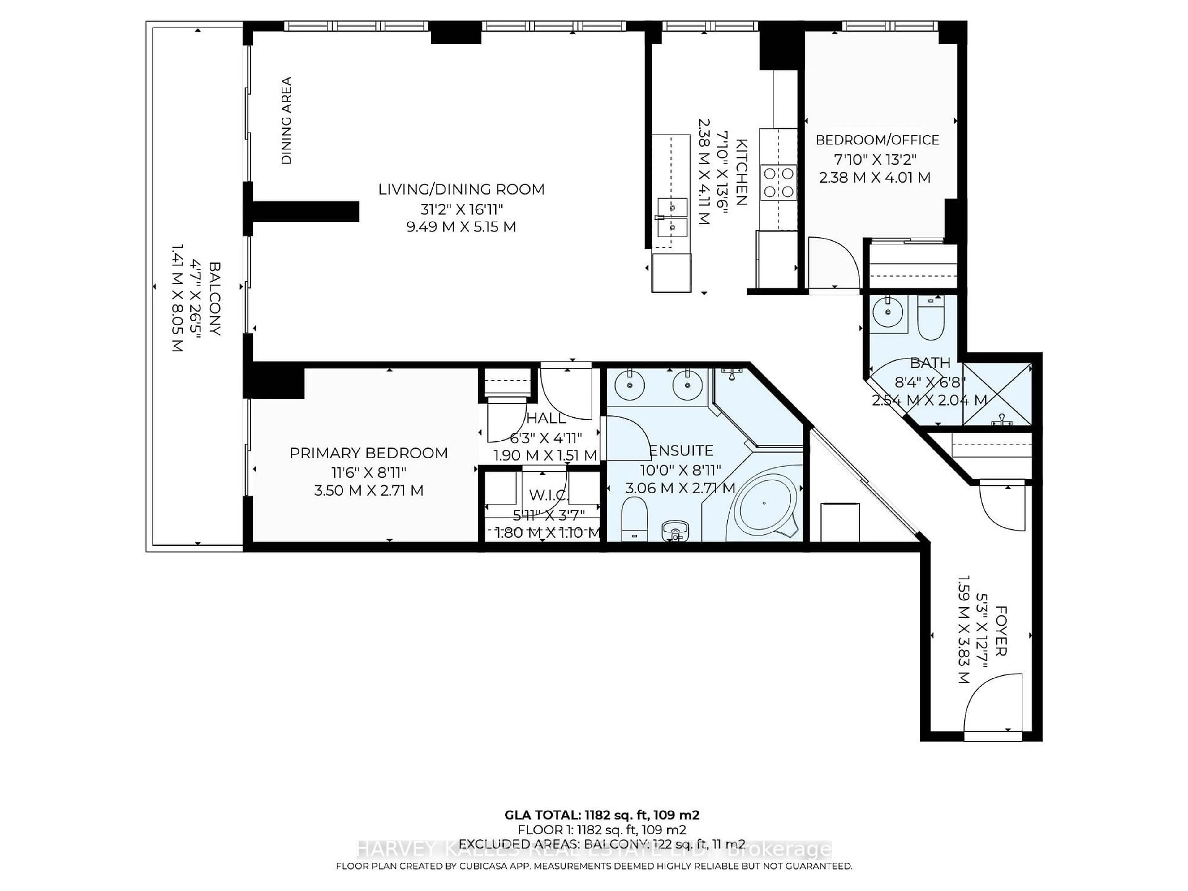 Floor plan for 77 McMurrich St #302, Toronto Ontario M5R 3V3