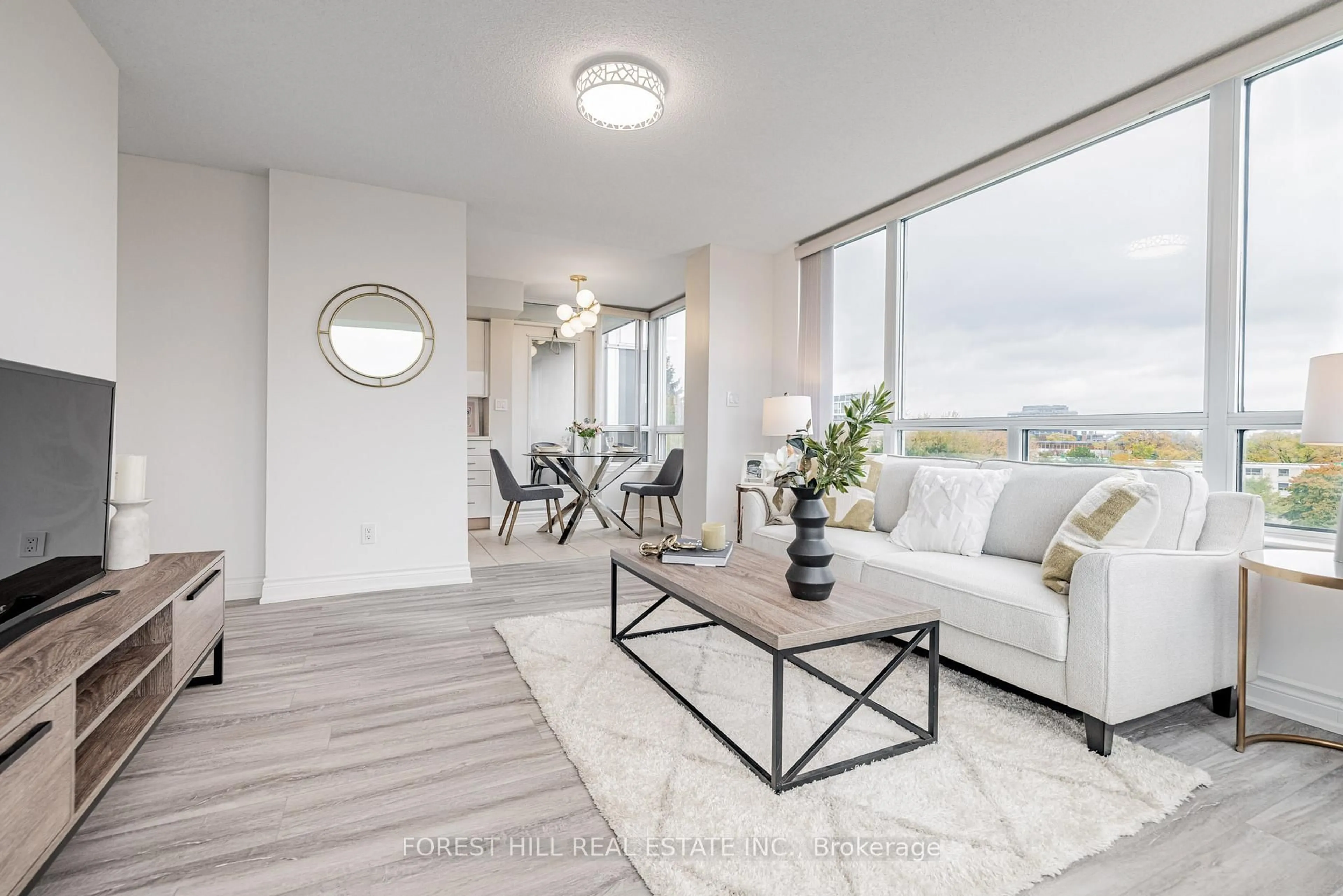 Living room with furniture, unknown for 3 Rean Dr #308, Toronto Ontario M2K 3C2