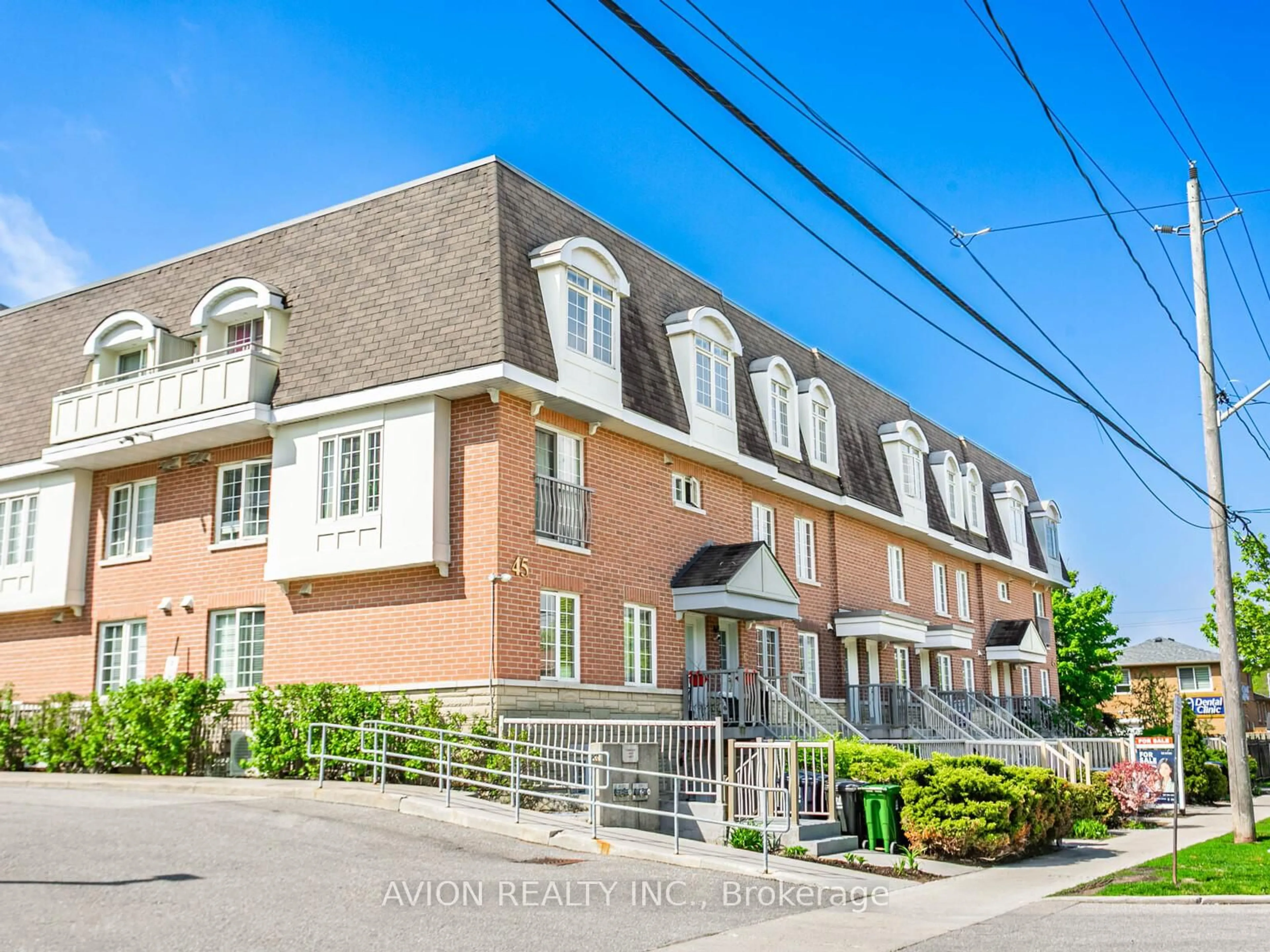 Home with brick exterior material, street for 45 Cedarcroft Blvd #11, Toronto Ontario M2R 3Y2