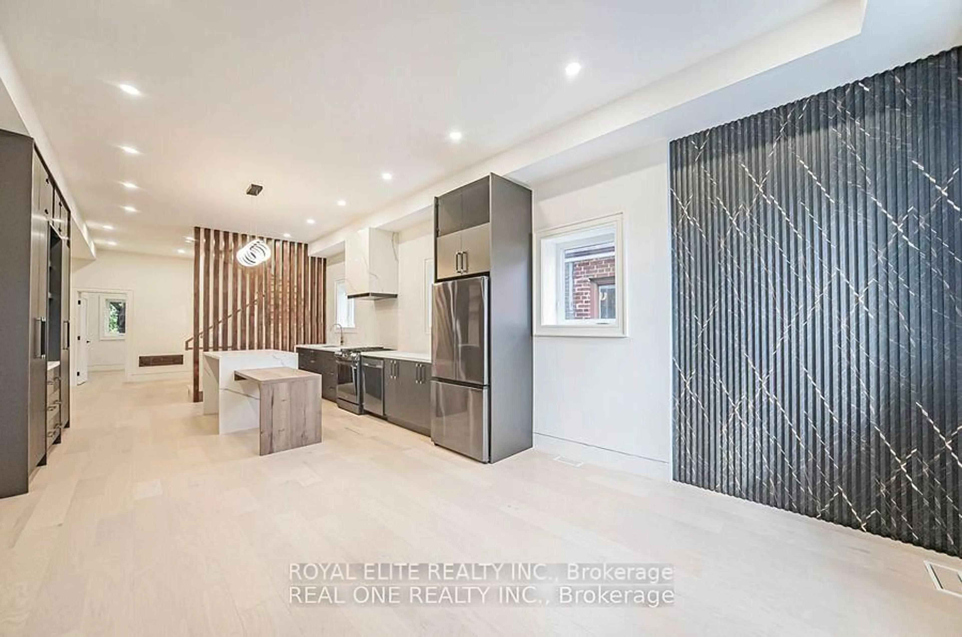 Open concept kitchen, unknown for 16 Mulberry Cres, Toronto Ontario M6C 1N5