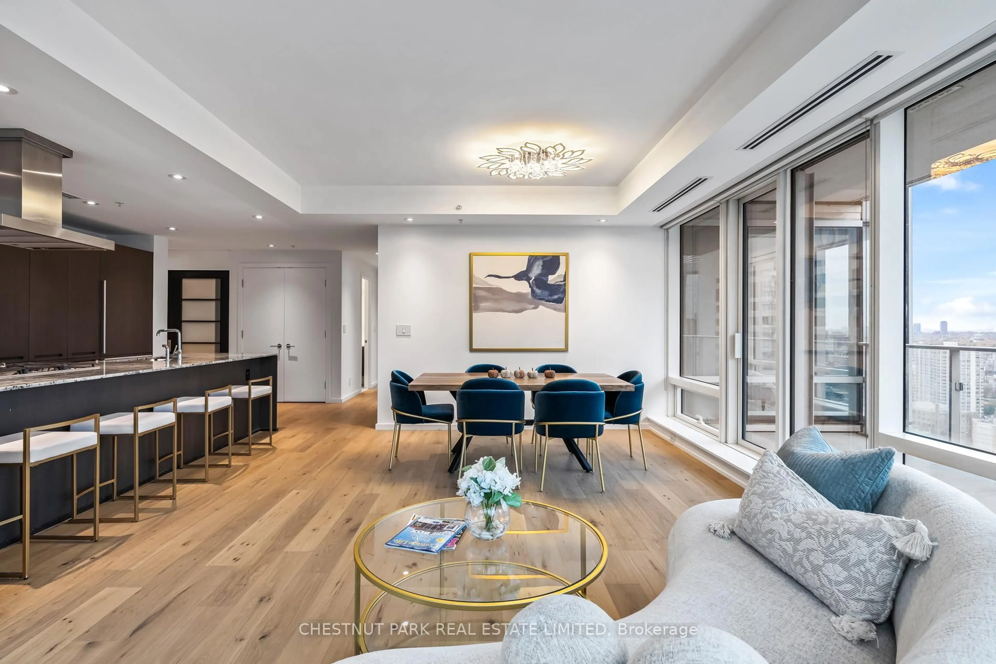 Living room with furniture, unknown for 180 University Ave #2906, Toronto Ontario M5H 0A2