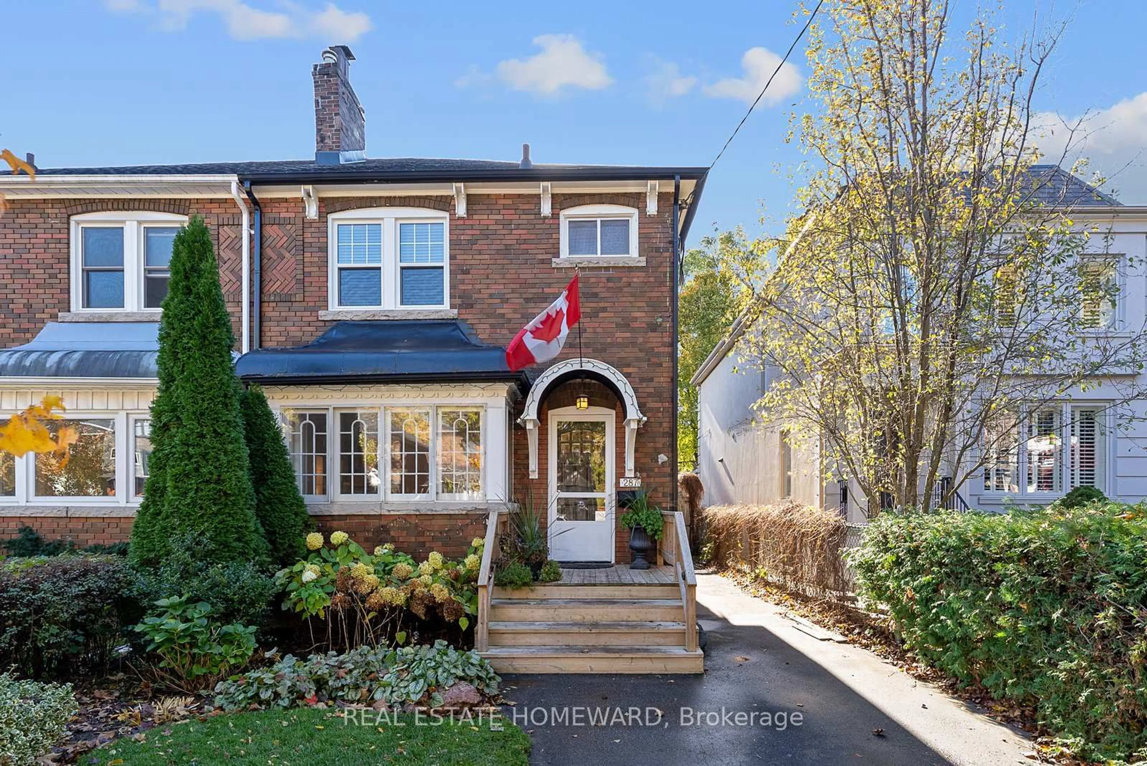 Home with brick exterior material, street for 287 St Germain Ave, Toronto Ontario M5M 1W4