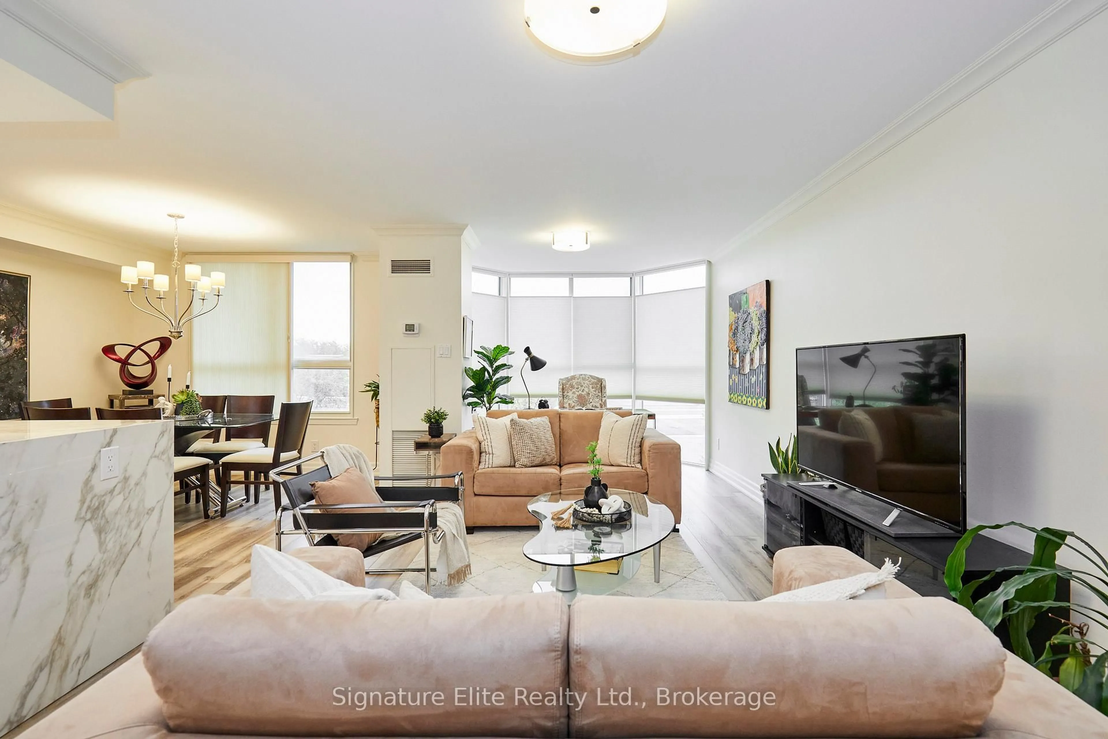 Living room with furniture, unknown for 271 Ridley Blvd #508, Toronto Ontario M5M 4N1