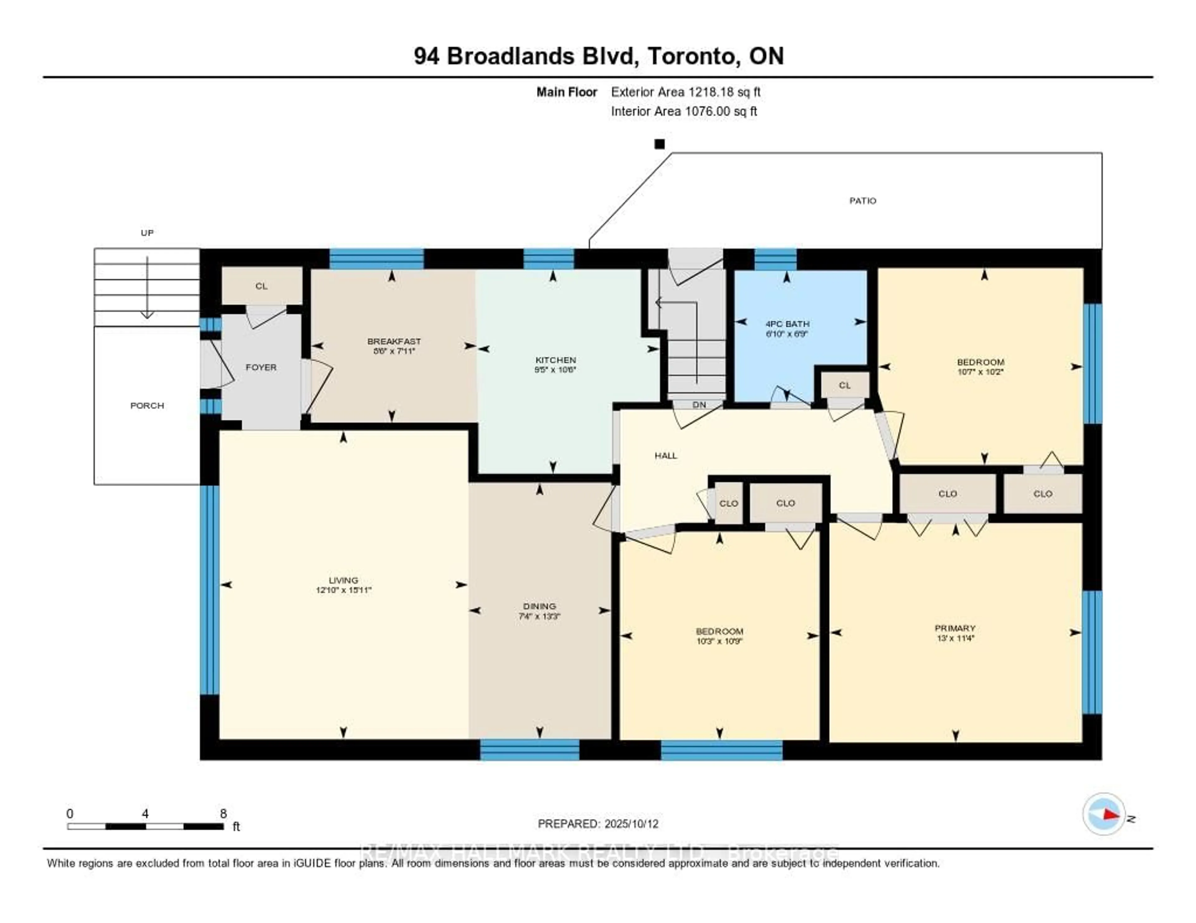 Floor plan for 94 Broadlands Blvd, Toronto Ontario M3A 1J7