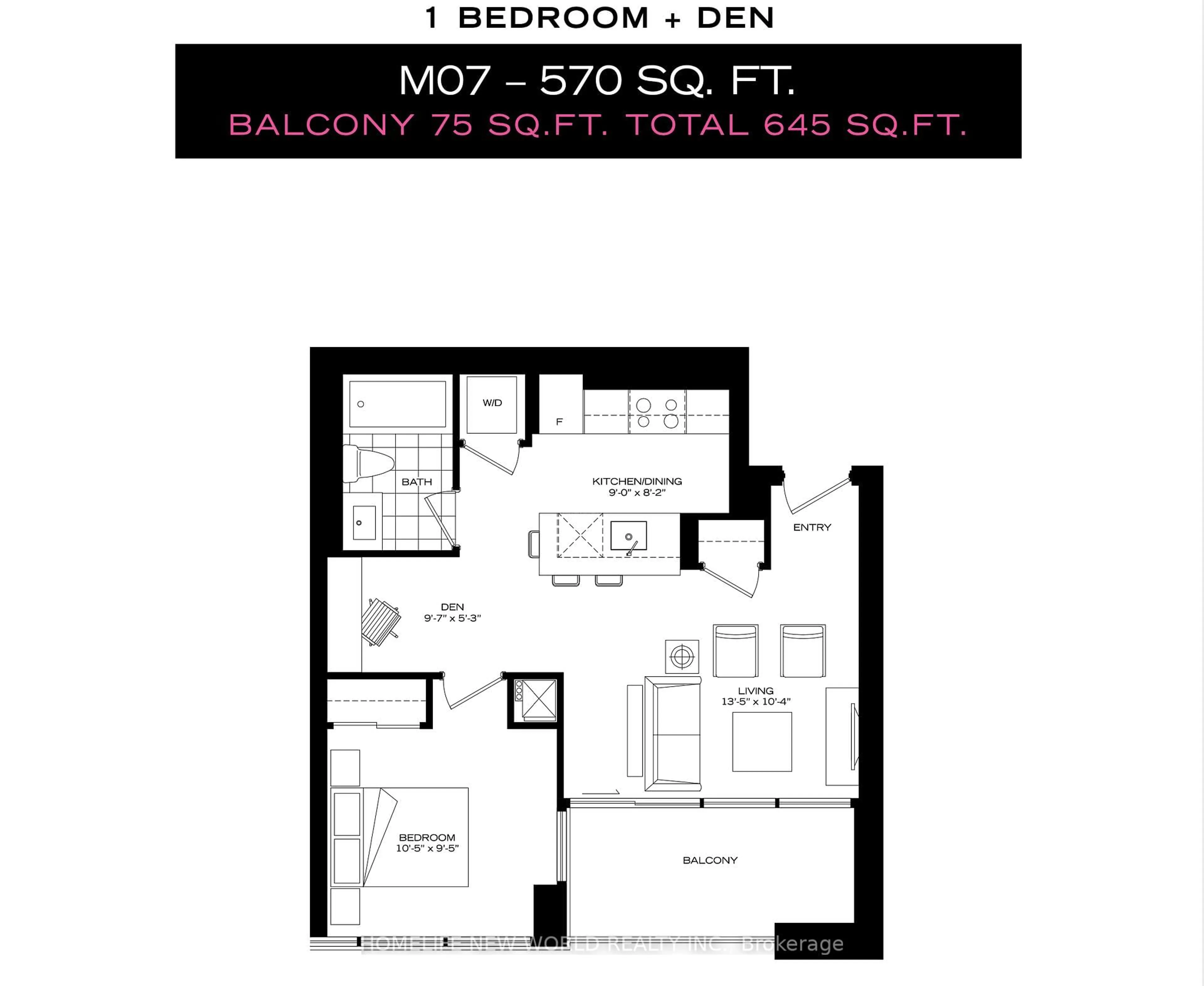Floor plan for 8 Mercer St #1706, Toronto Ontario M5V 0C4