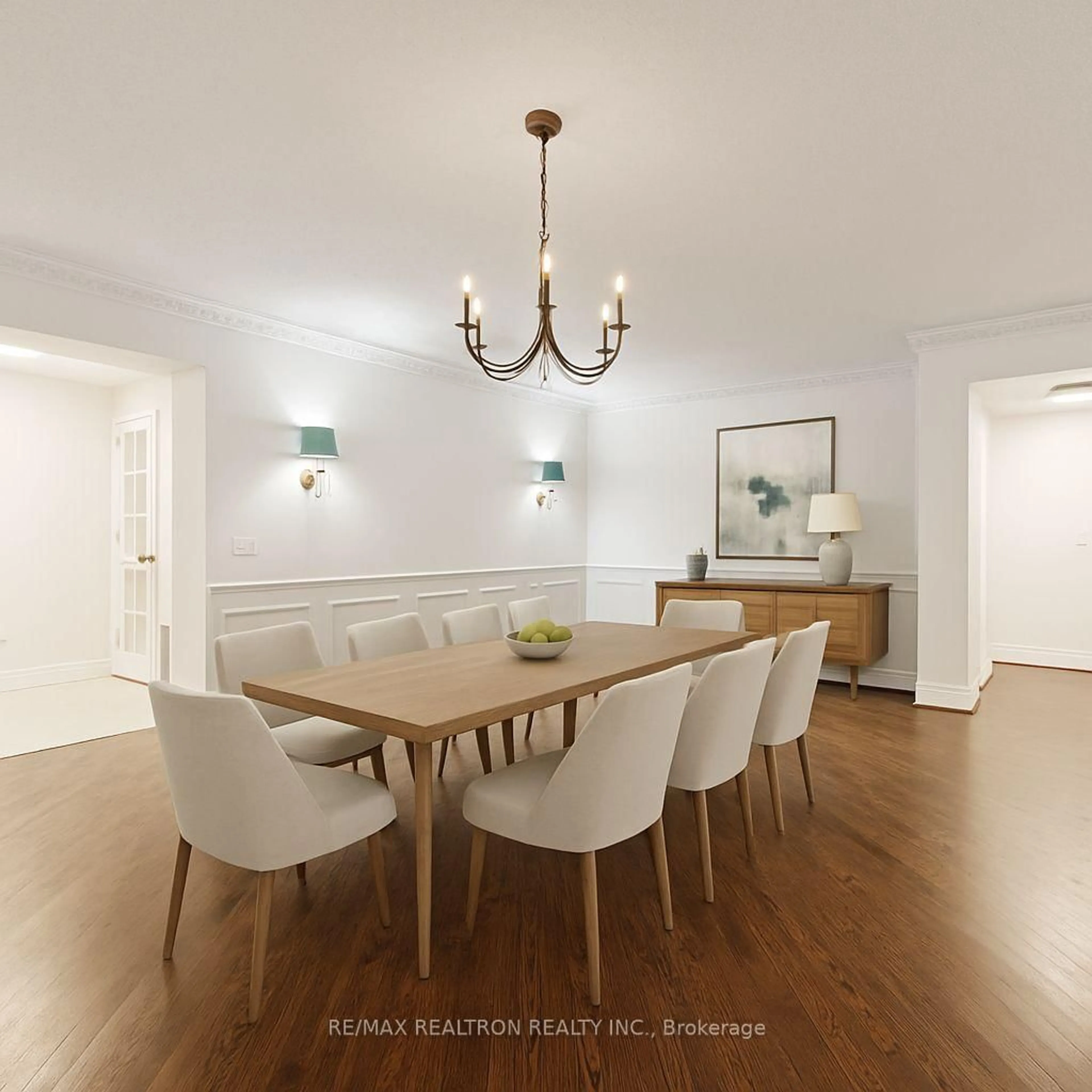 Dining room, wood/laminate floor for 89 Skymark Dr #2107, Toronto Ontario M2H 3S6