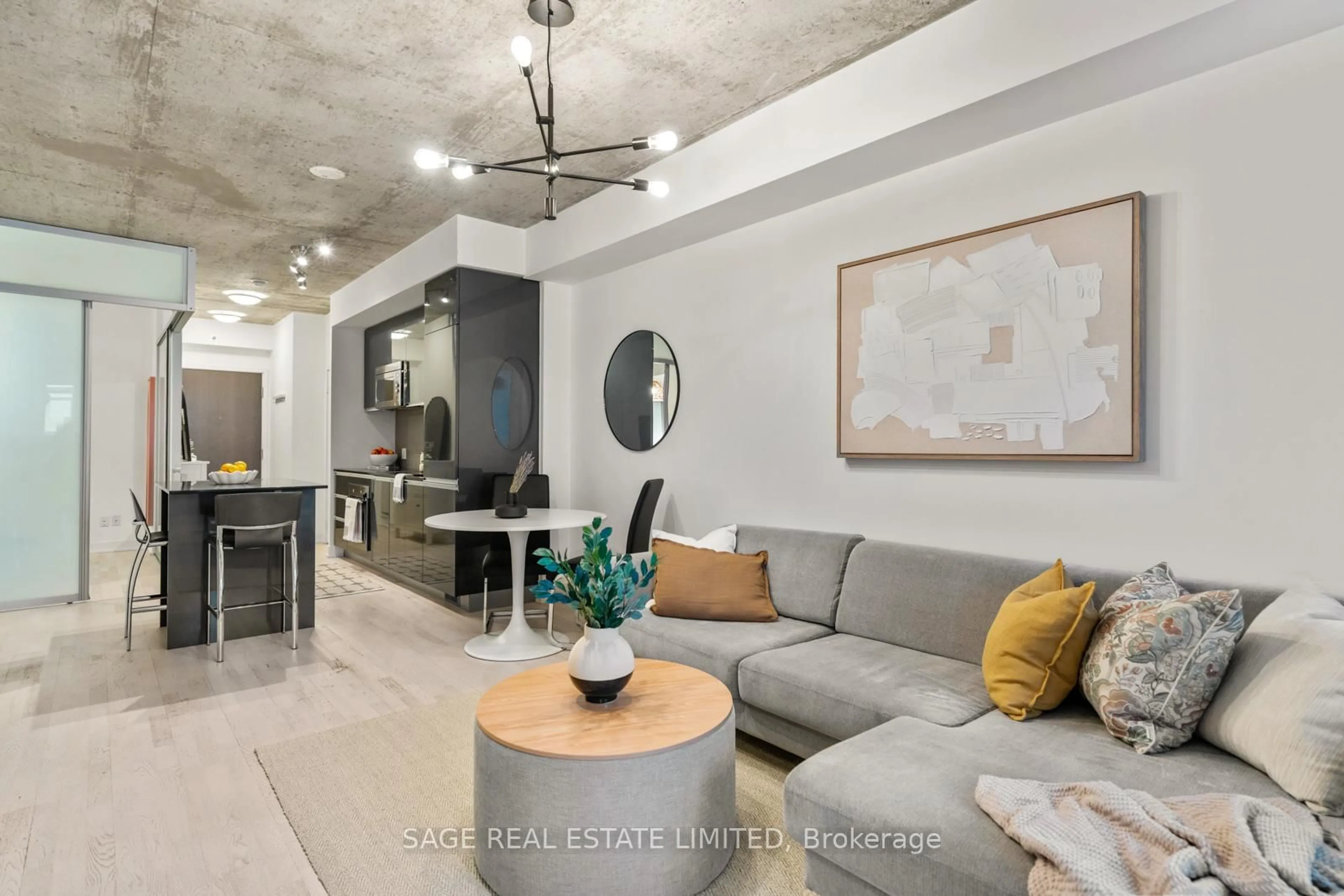 Living room with furniture, unknown for 20 Gladstone Ave #714, Toronto Ontario M6J 0E9