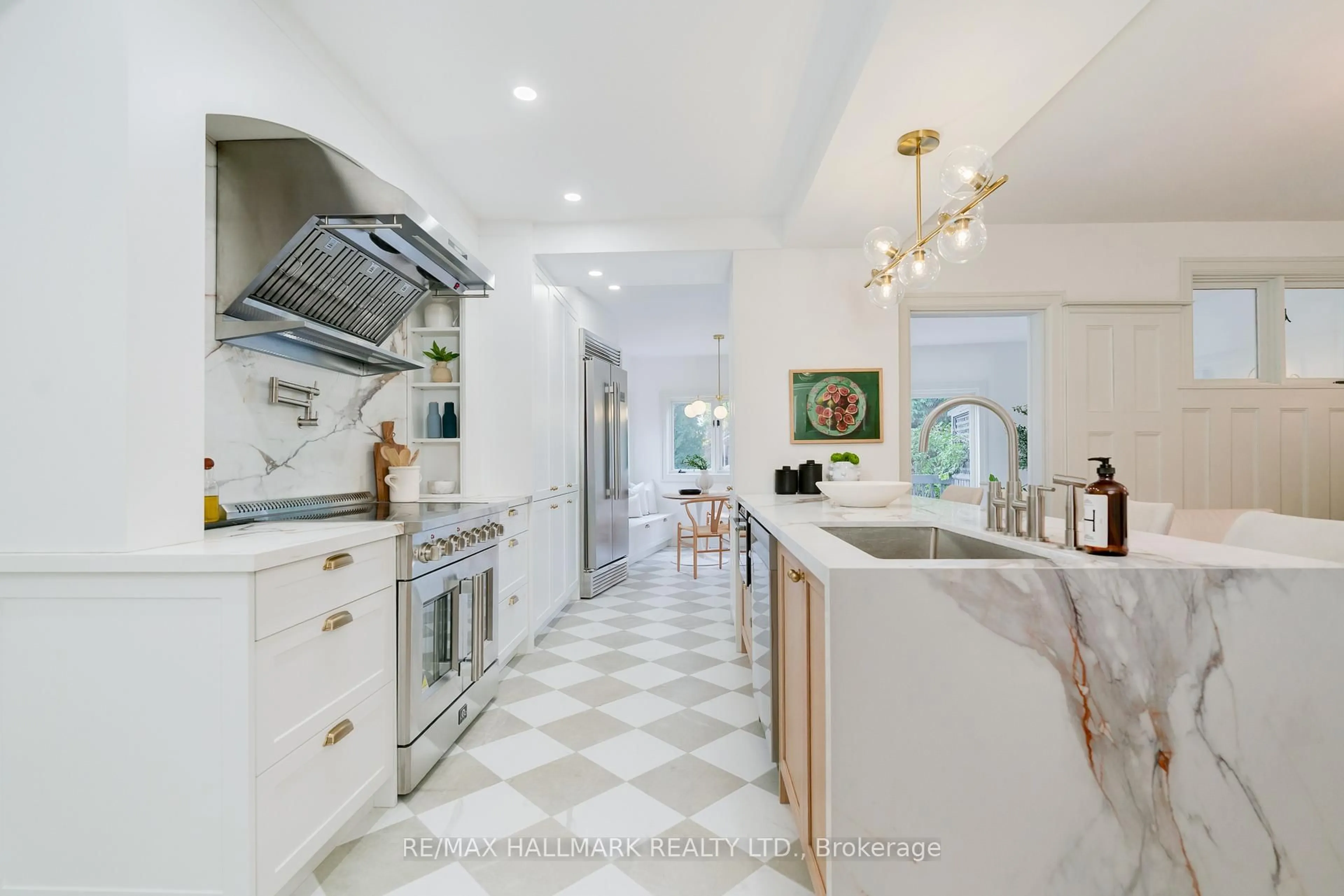 Contemporary kitchen, ceramic/tile floor for 153 Heath St, Toronto Ontario M4T 1S6