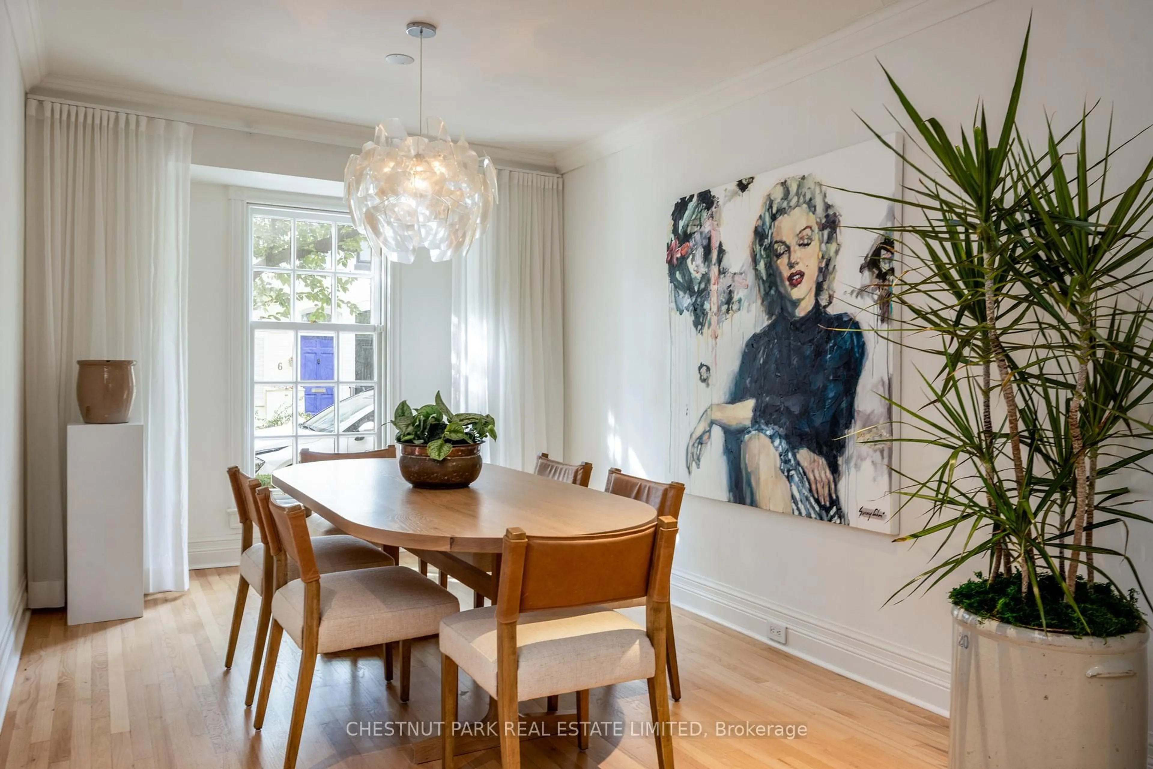 Dining room, wood/laminate floor for 3 Ottawa St, Toronto Ontario M4T 2B5