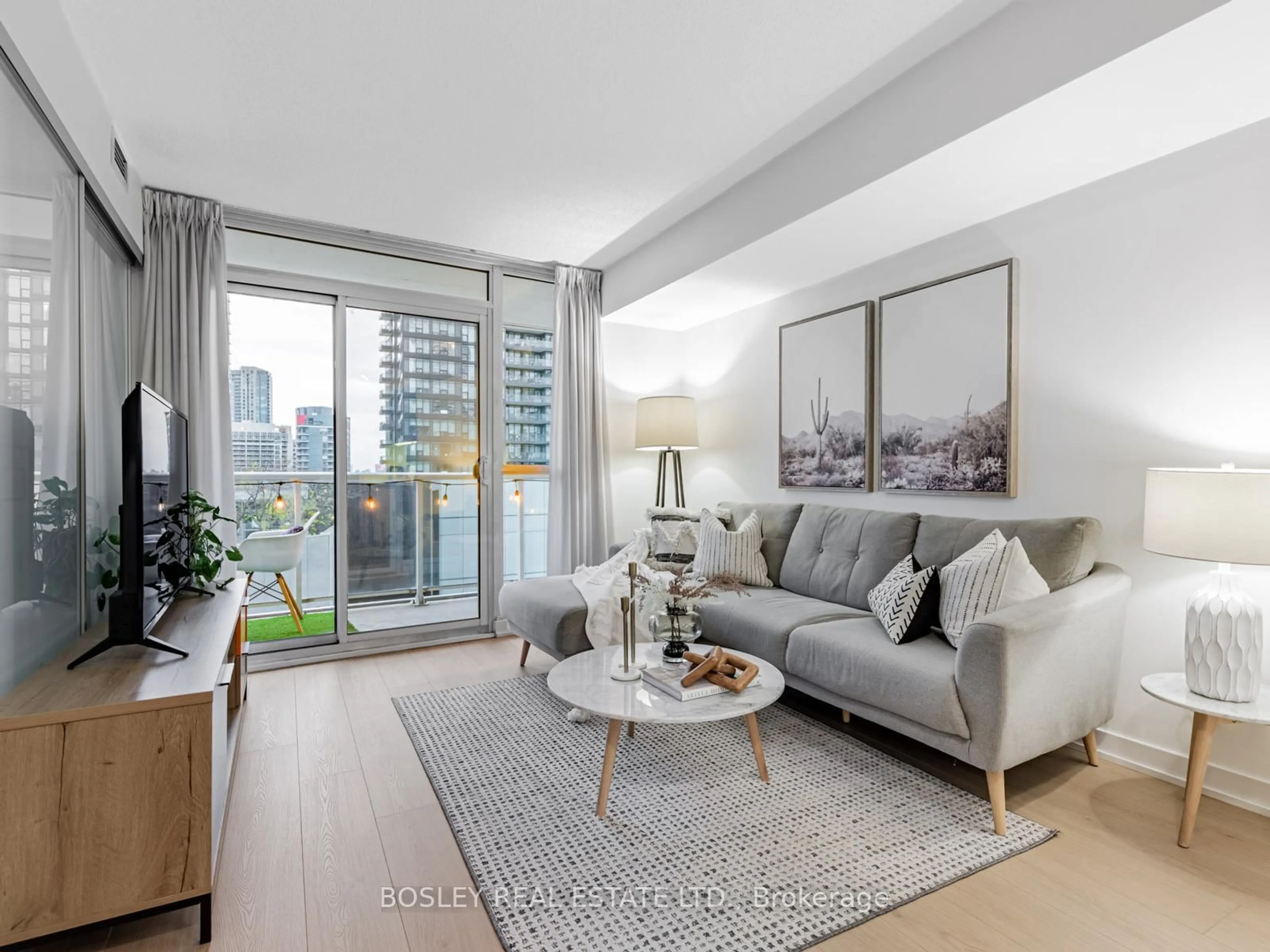 Living room with furniture, unknown for 75 Queens Wharf Rd #811, Toronto Ontario M5V 0J8