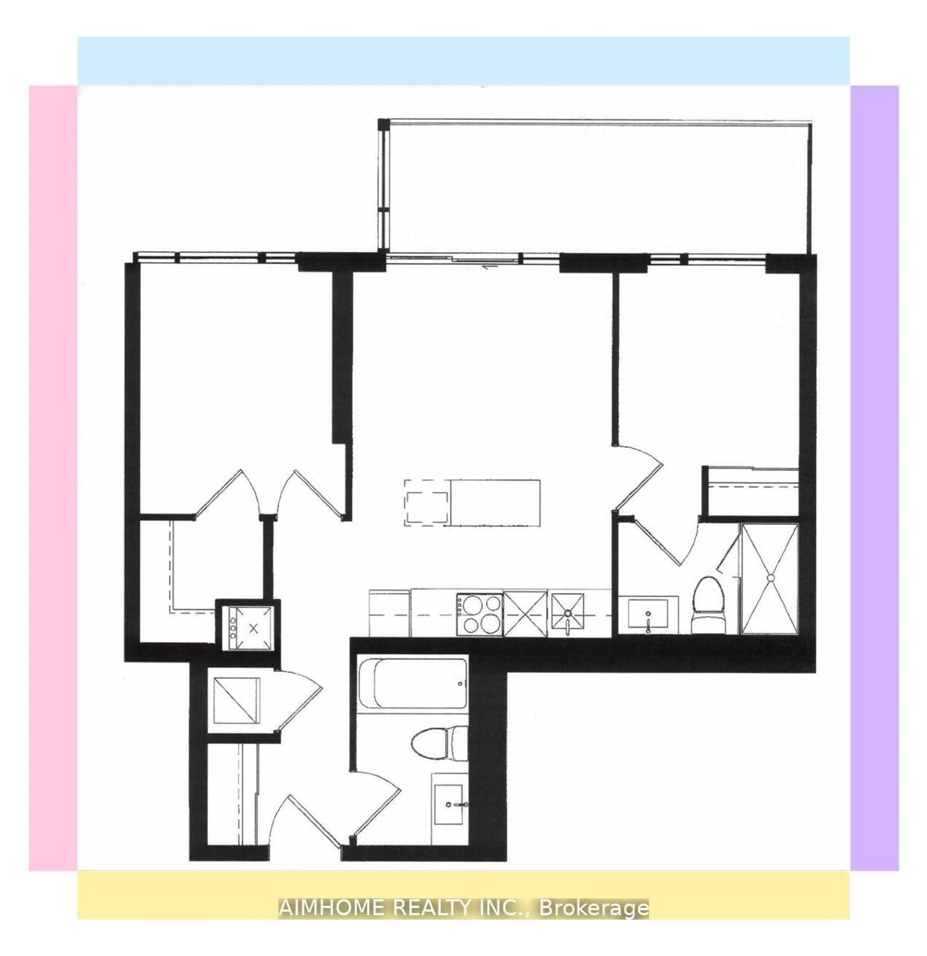 Floor plan for 8 TIPPETT Rd #1017, Toronto Ontario M3H 0E7