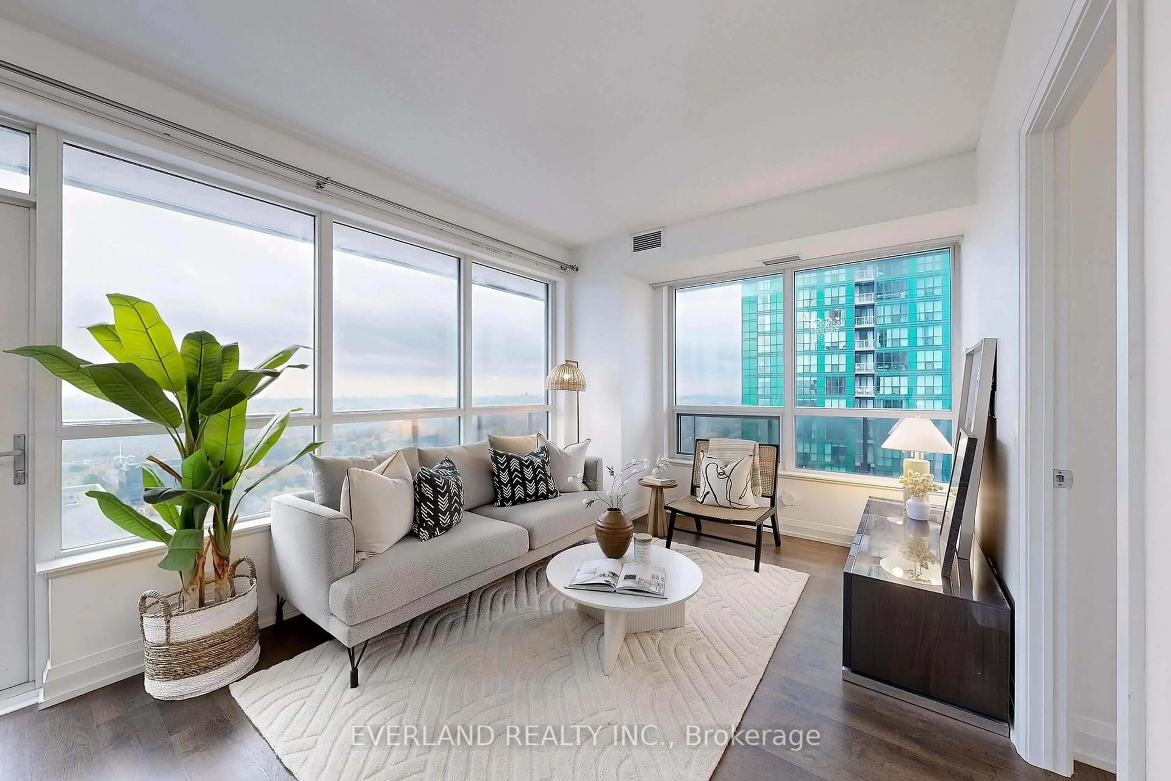 Living room with furniture, unknown for 2 Anndale Dr #2710, Toronto Ontario M2N 0G5