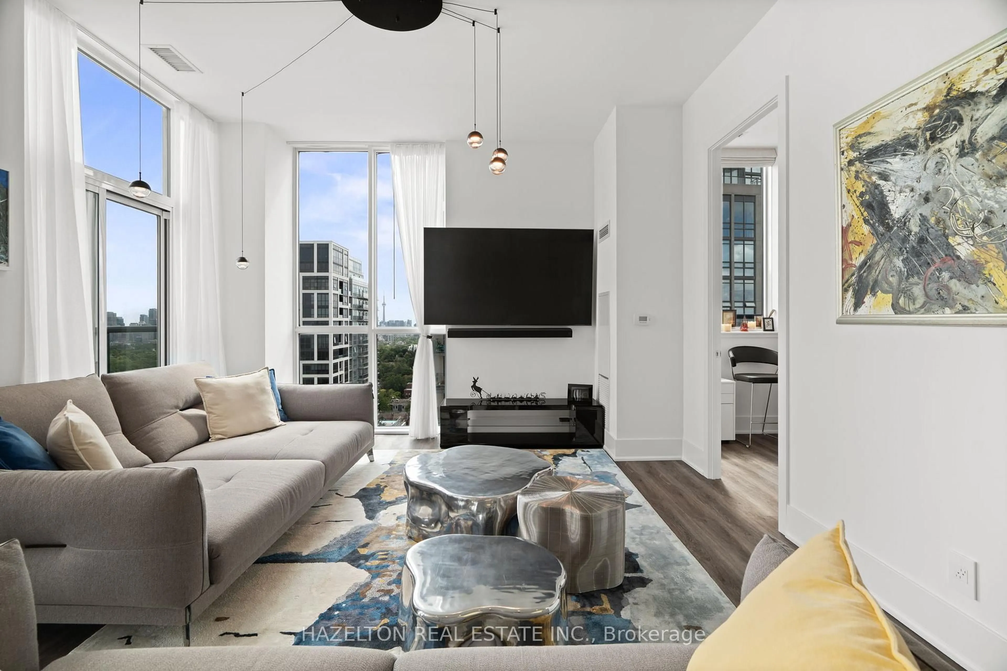 Living room with furniture, unknown for 1486 Bathurst St #1802, Toronto Ontario M5P 3G9