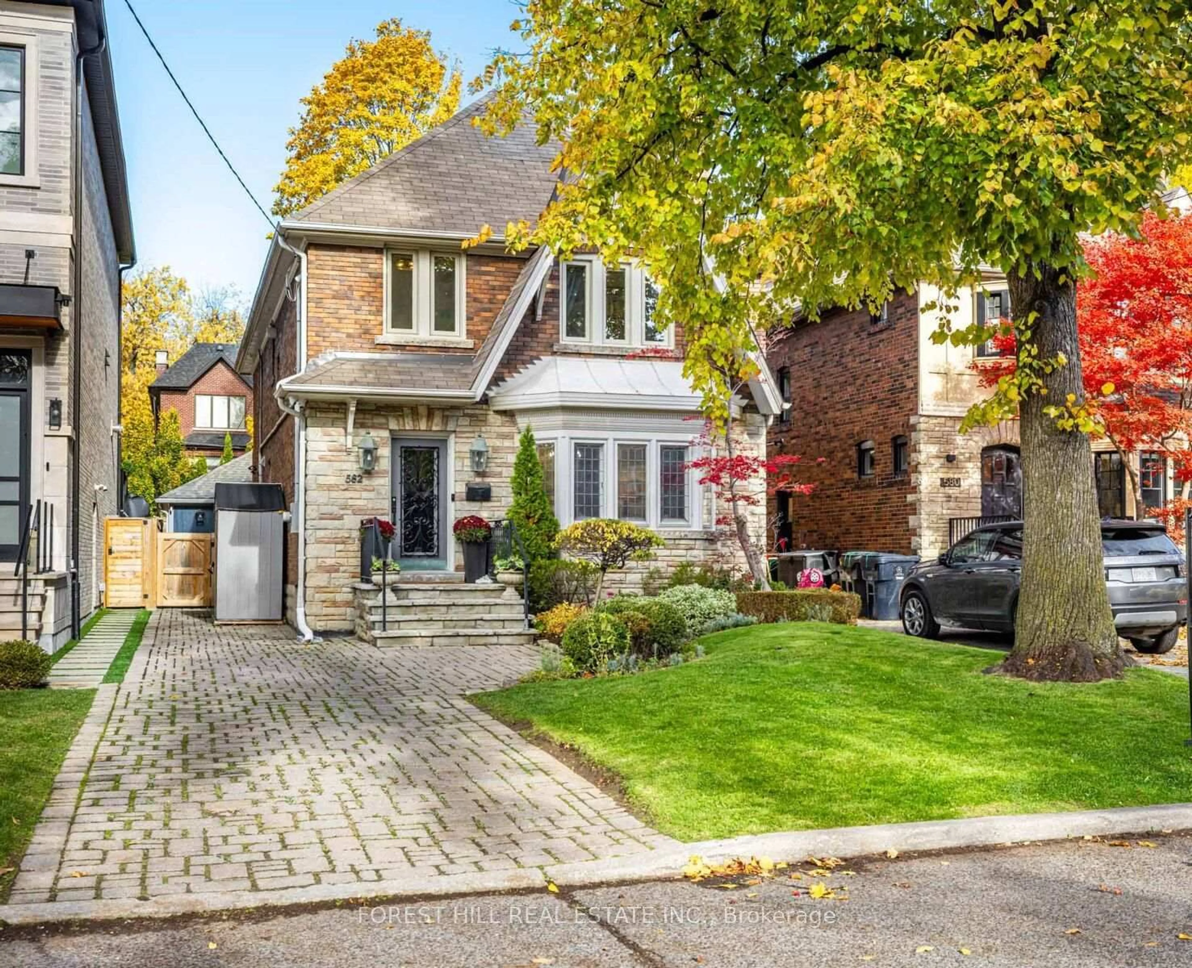 Home with brick exterior material, street for 582 Briar Hill Ave, Toronto Ontario M5N 1M9