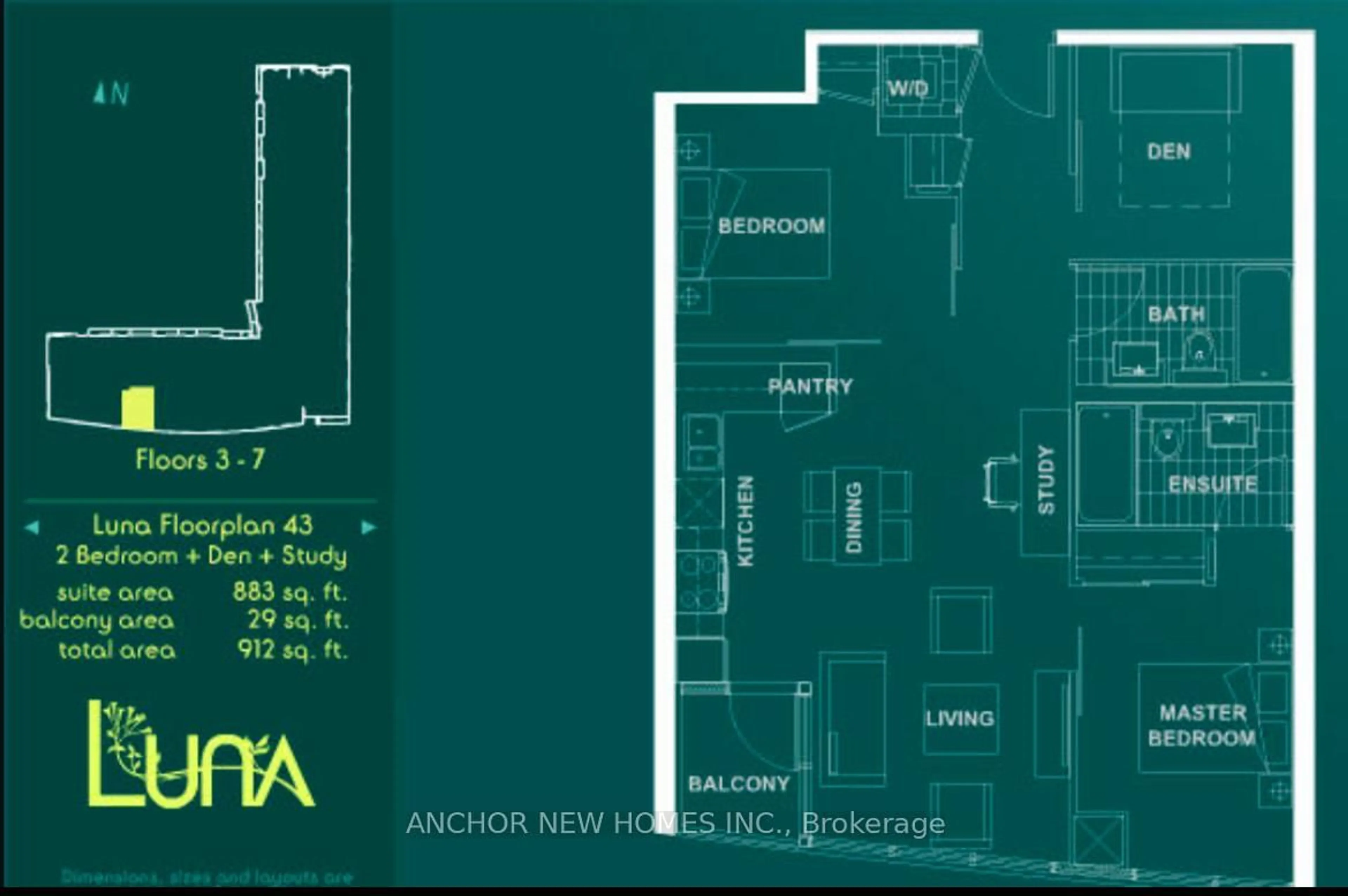 Floor plan for 8 Telegram Mews #343, Toronto Ontario M5V 3Z5
