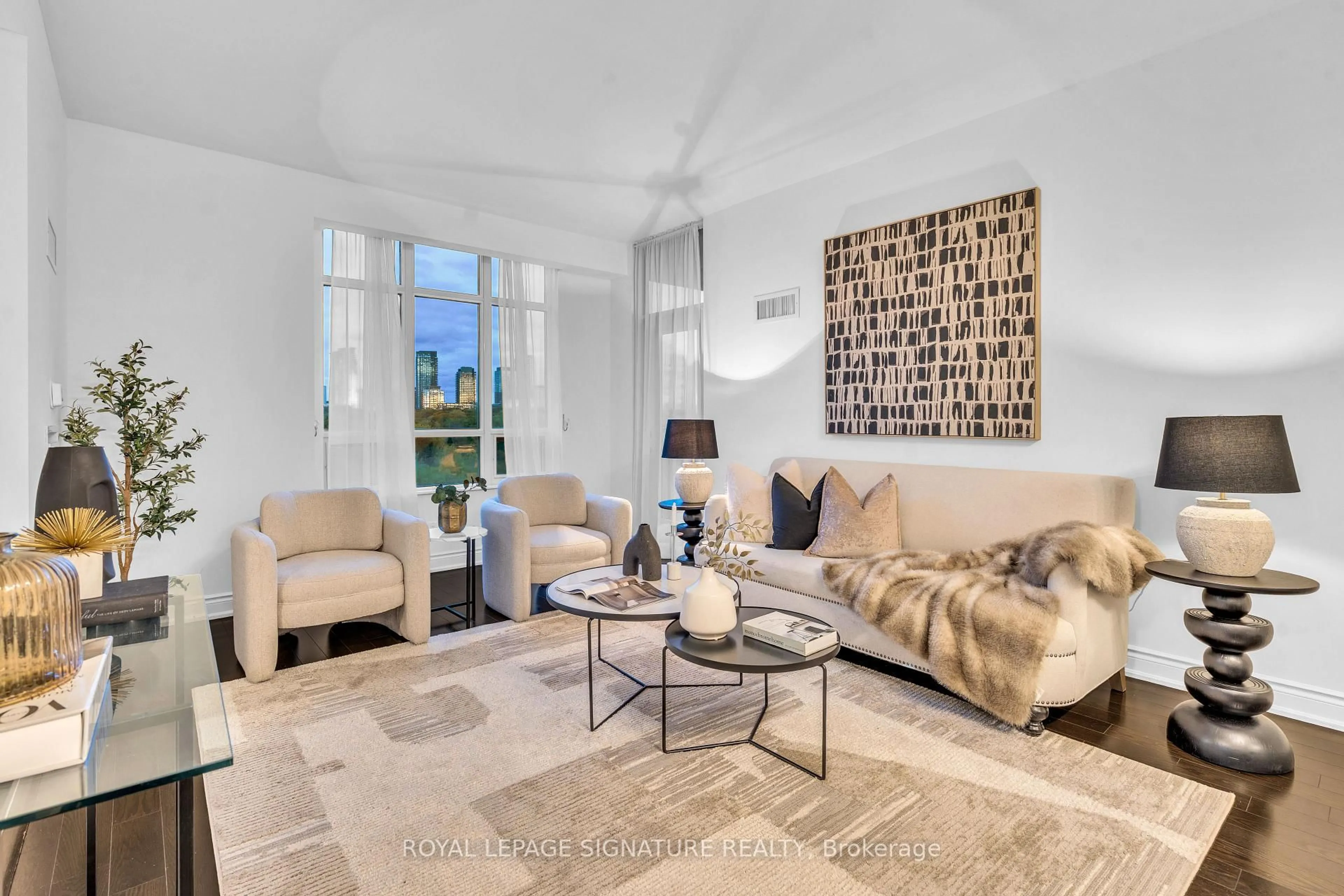 Living room with furniture, unknown for 10 Bloorview Pl #720, Toronto Ontario M2J 0B1