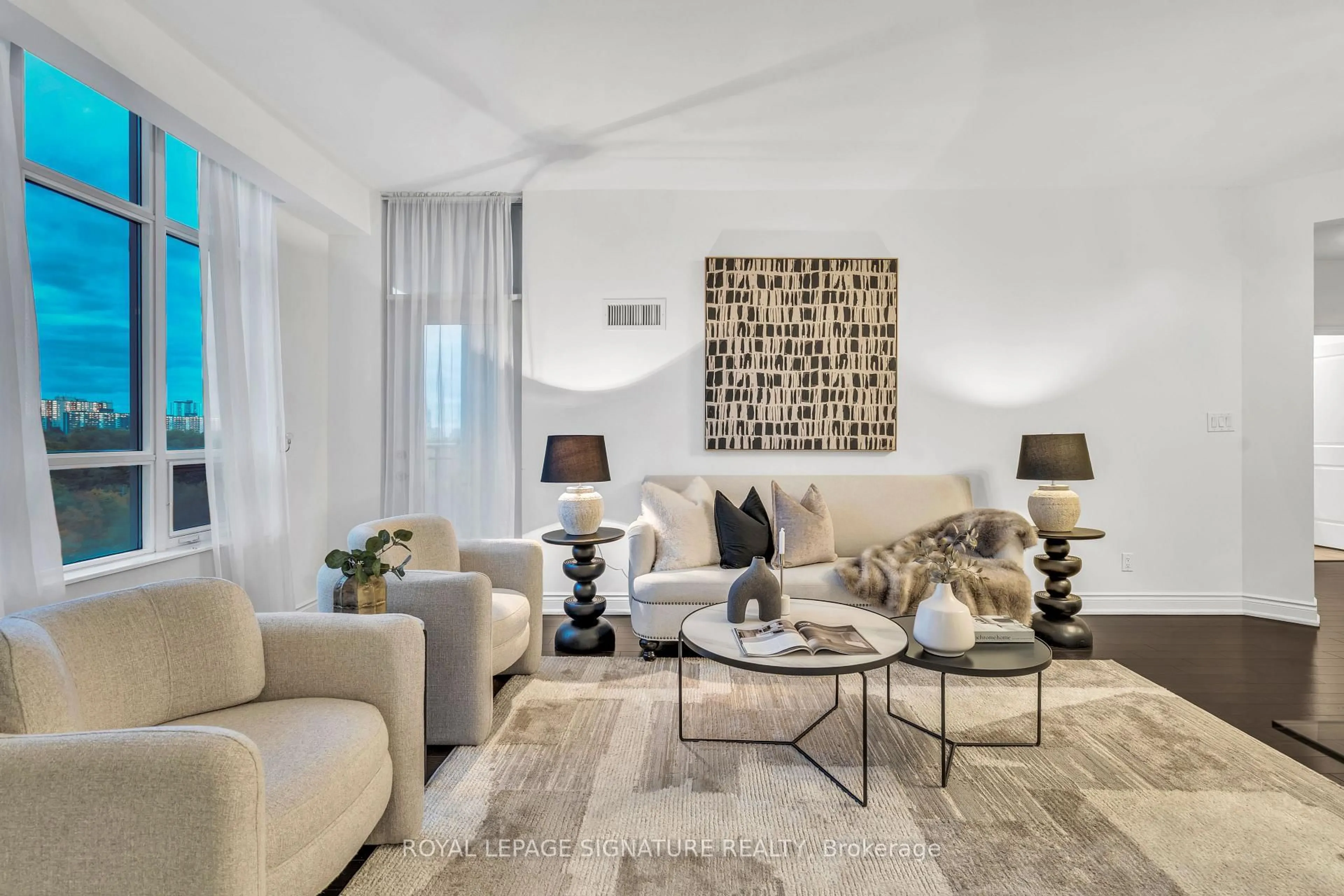 Living room with furniture, unknown for 10 Bloorview Pl #720, Toronto Ontario M2J 0B1