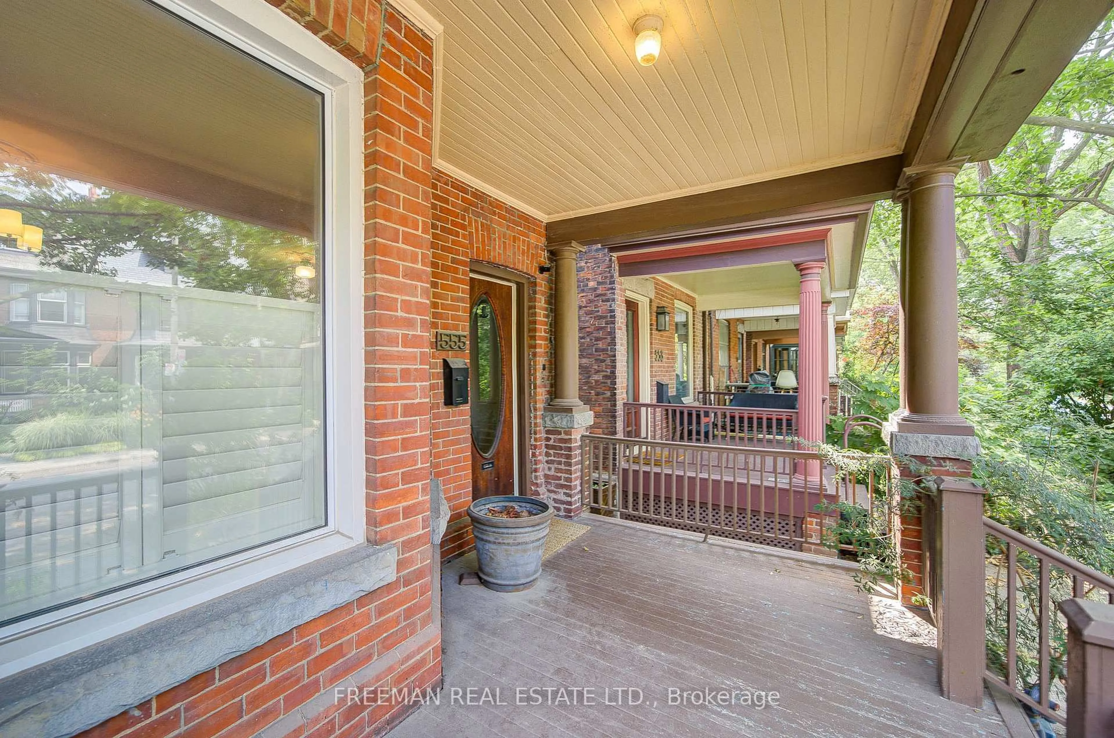 Home with brick exterior material, street for 555 Markham St, Toronto Ontario M6G 2L6