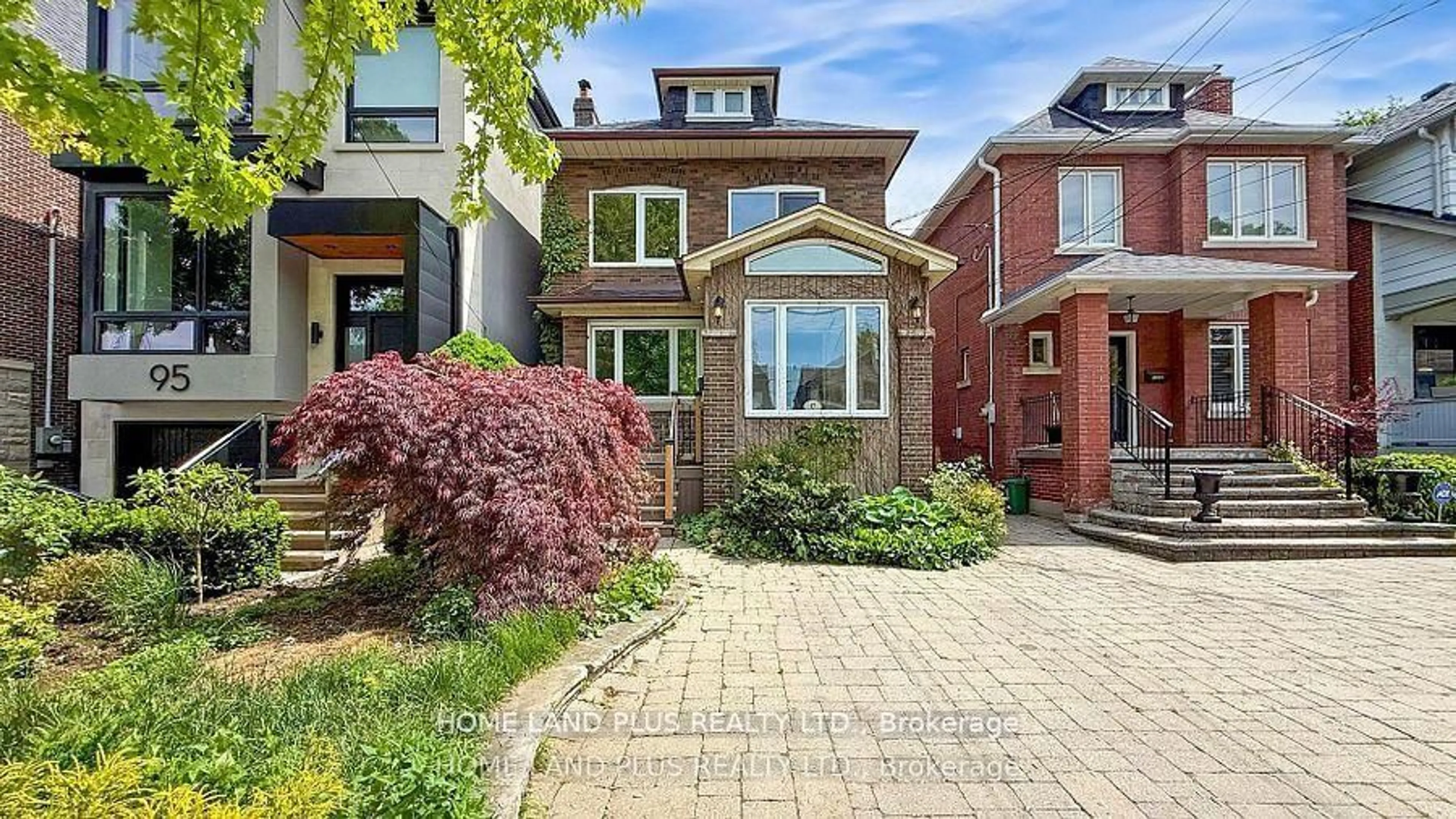 Home with brick exterior material, street for 97 Deloraine Ave, Toronto Ontario M5M 2B1