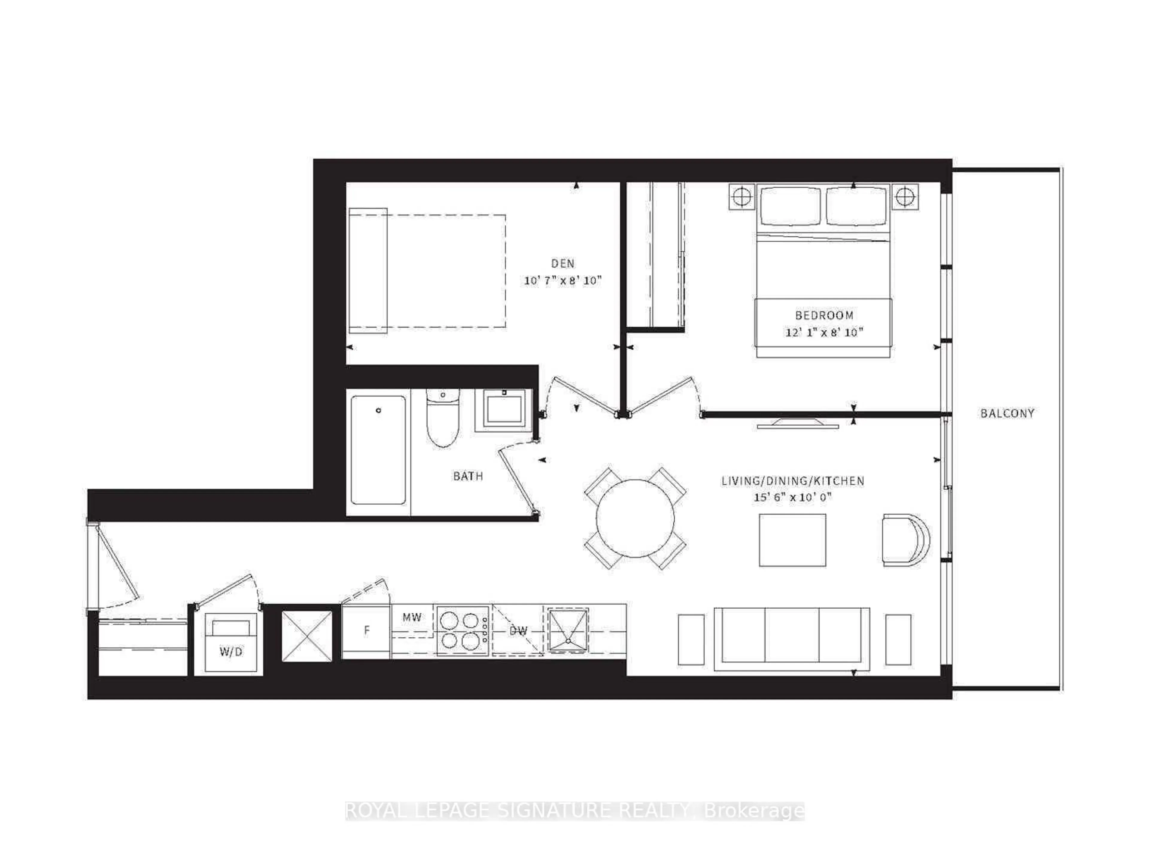 Floor plan for 19 Western Battery Rd #301, Toronto Ontario M6K 0E3